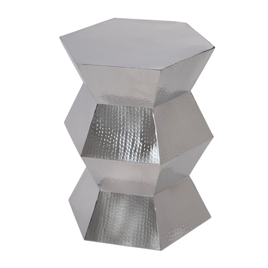 Butler Specialty Company Renzo 16 in. W Stainless Steel Modern End Table, Silver