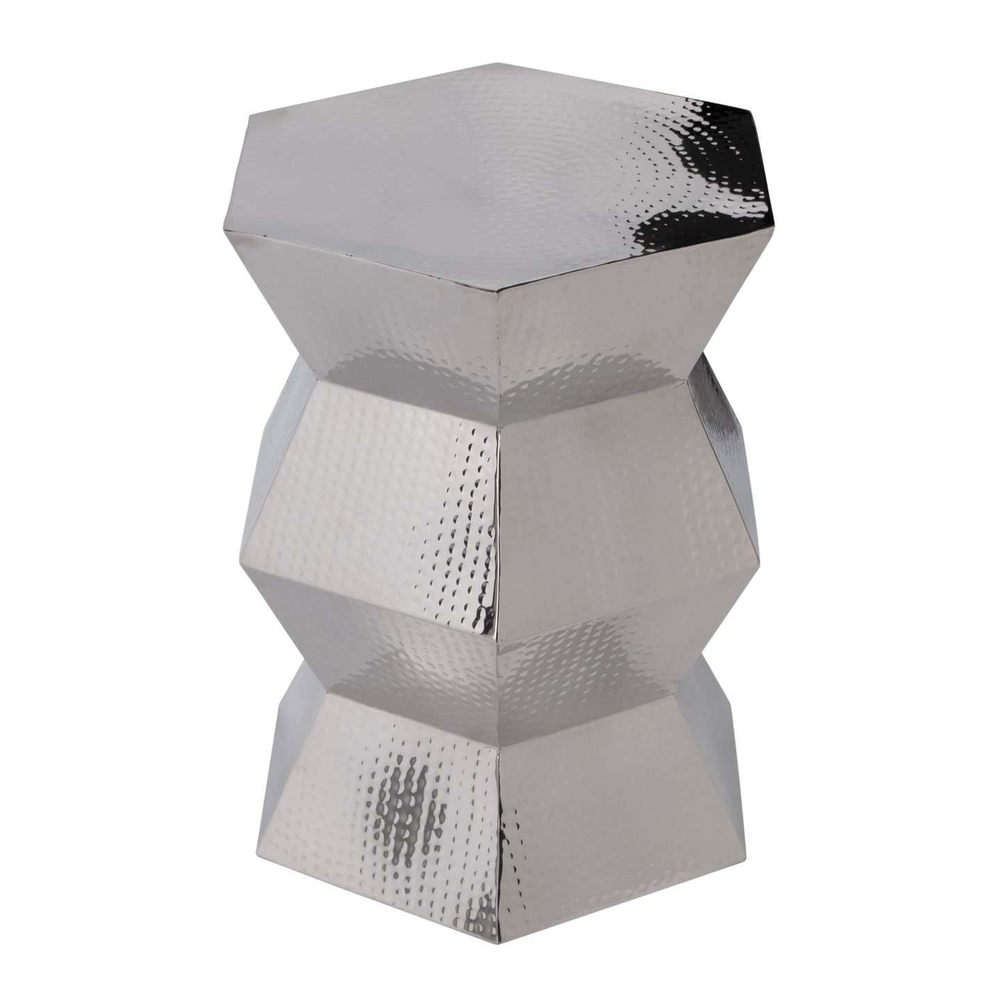 Butler Specialty Company Renzo 16 in. W Stainless Steel Modern End Table, Silver