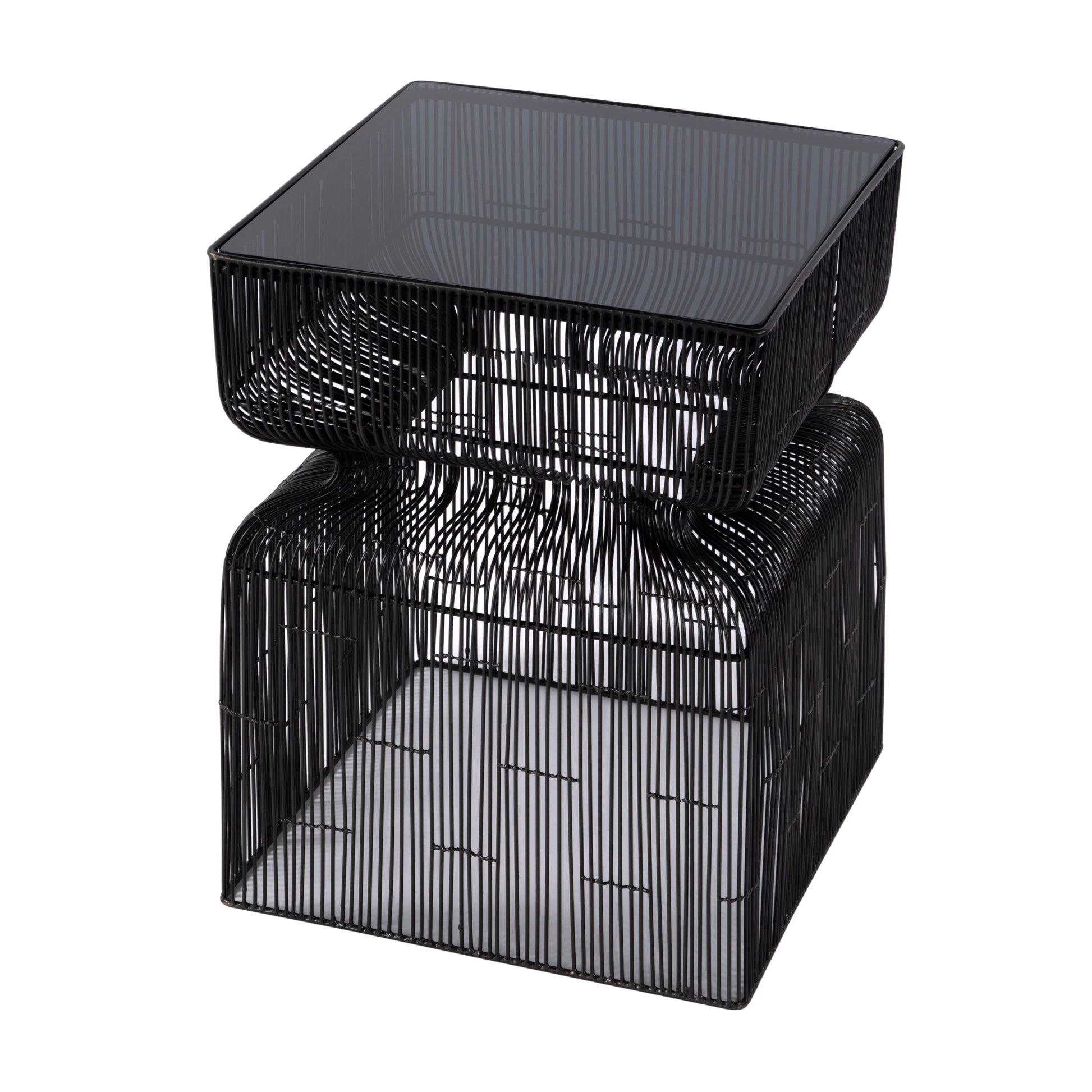 Butler Specialty Company Ivar 14 in. W Square Stainless Steel Modern End Table, Bronze