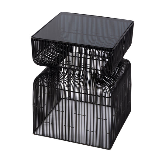 Butler Specialty Company Ivar 14 in. W Square Stainless Steel Modern End Table, Bronze