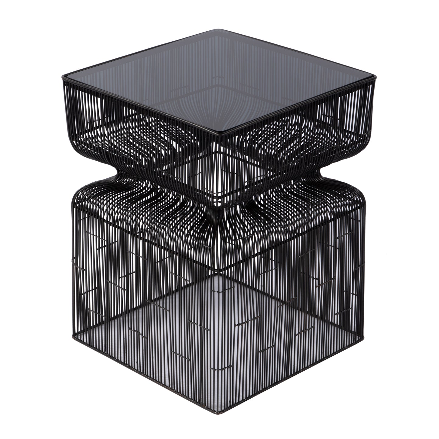 Butler Specialty Company Ivar 14 in. W Square Stainless Steel Modern End Table, Bronze