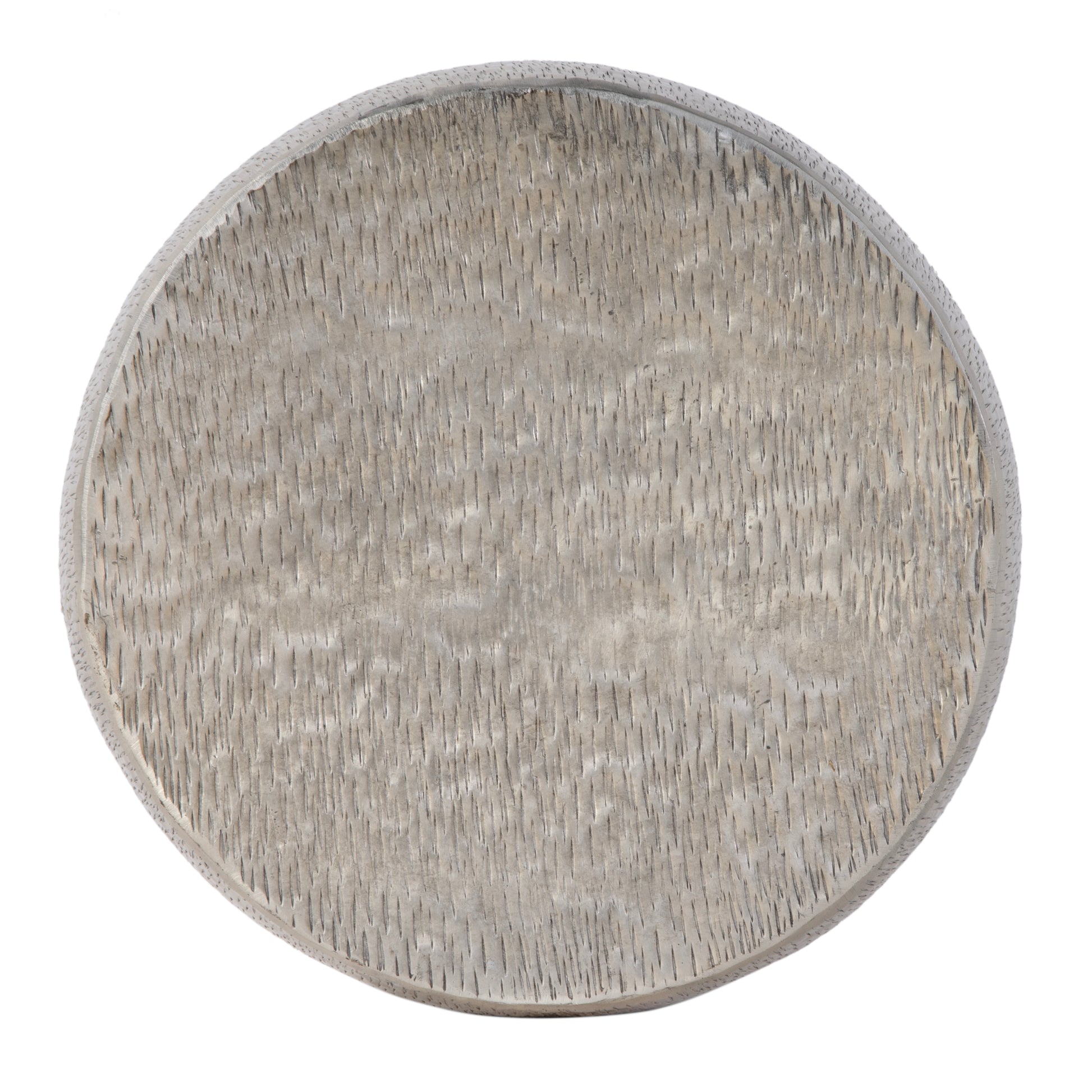 Butler Specialty Company Sahara 12 in. W Round Stainless Steel End Table, Antique Gold