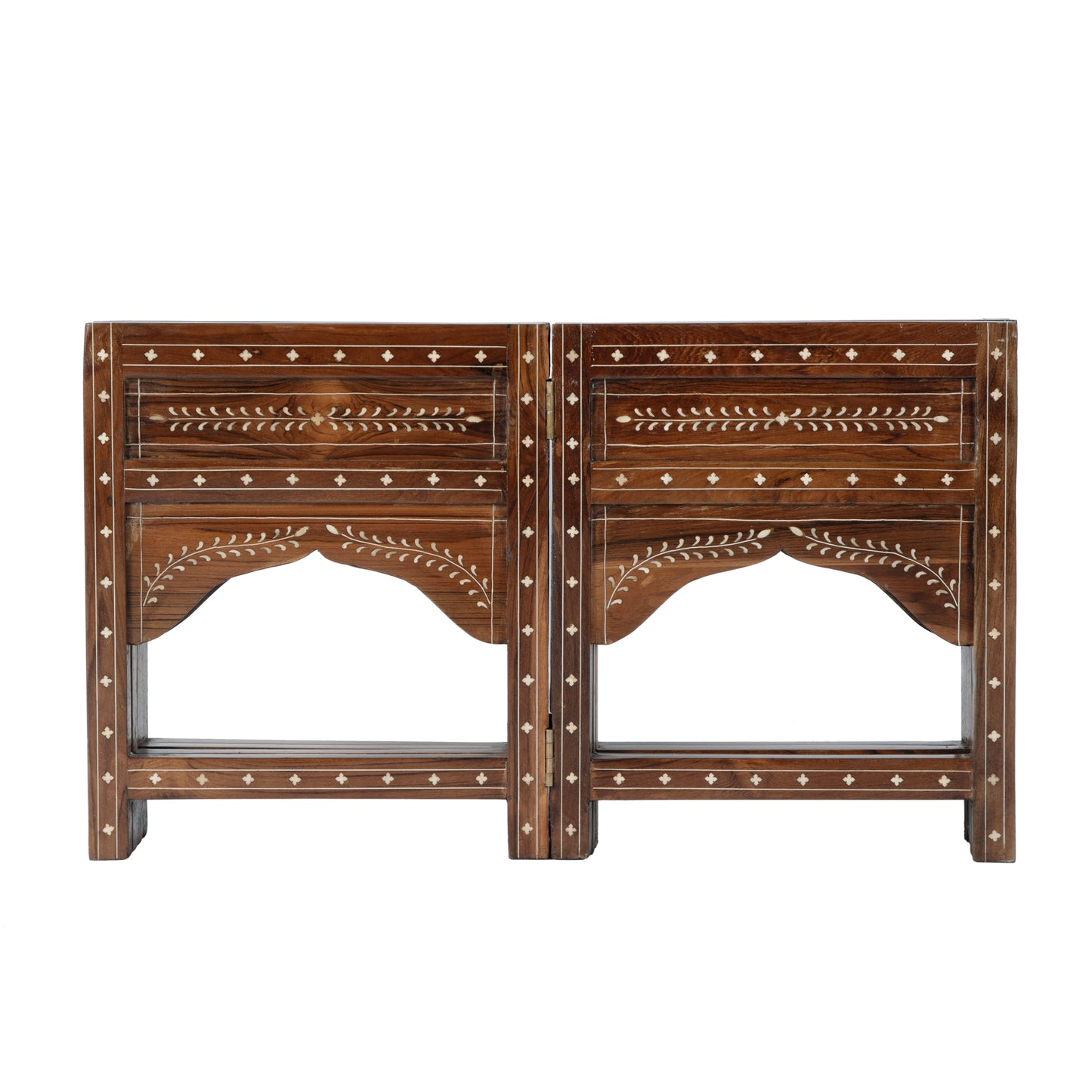 Butler Specialty Company Mandore 42 in. W Octagon Wood and Bone Coffee Table, Brown