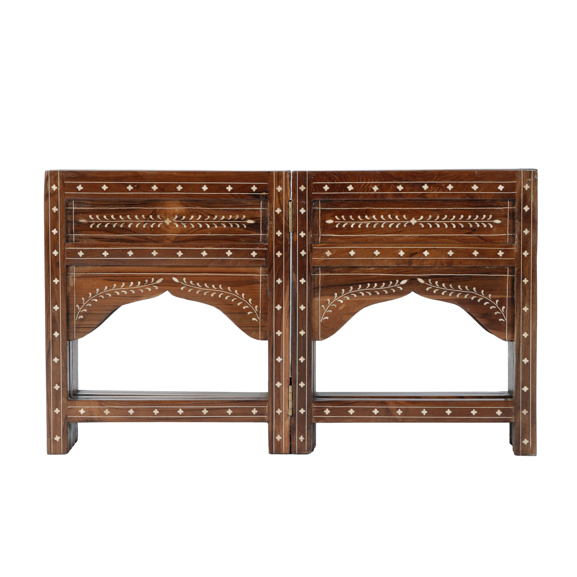 Butler Specialty Company Mandore 42 in. W Octagon Wood and Bone Coffee Table, Brown