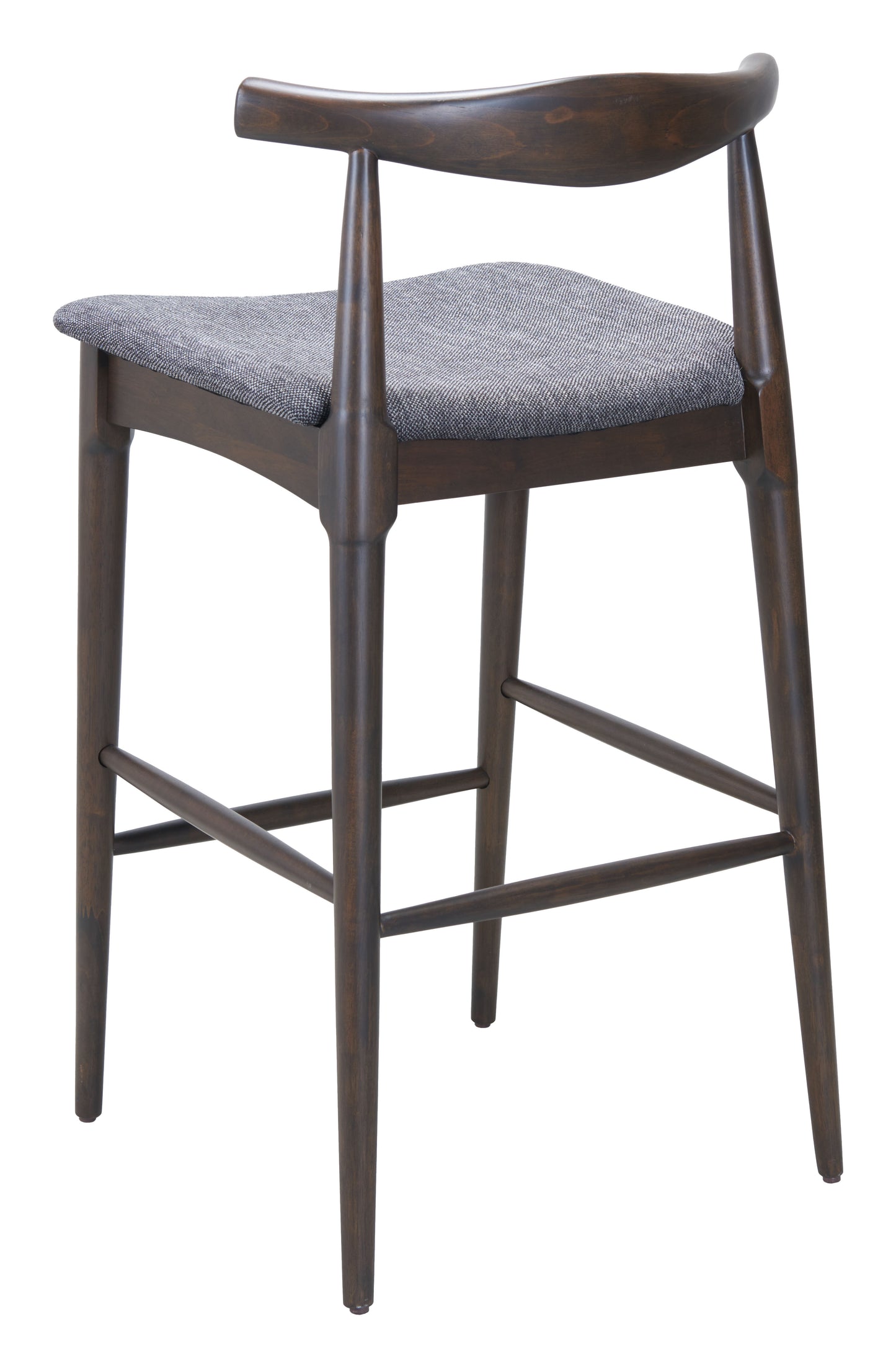 Tuzka Barstool (Set of 2) Gray & Espresso - 5