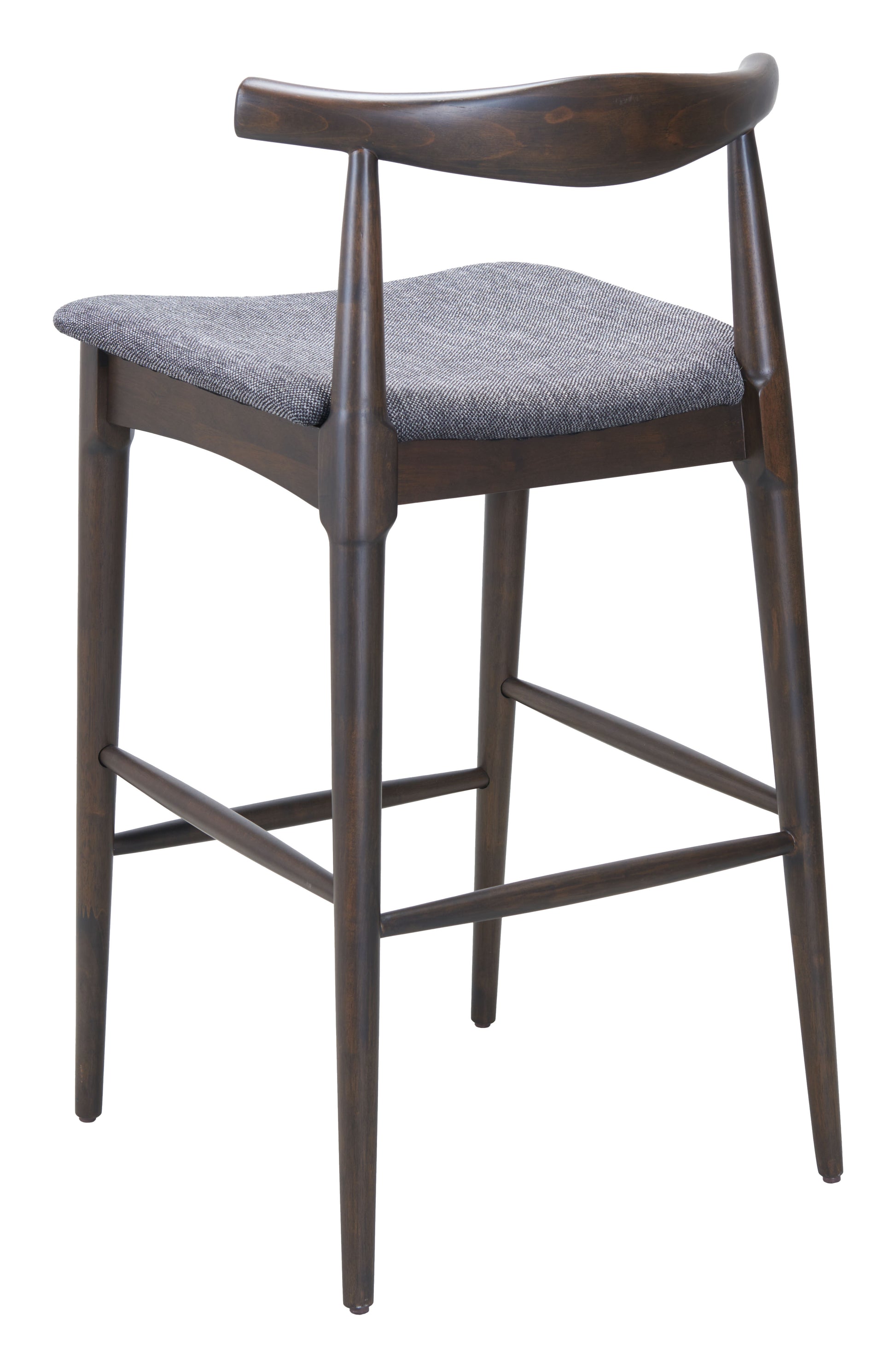 Tuzka Barstool (Set of 2) Gray & Espresso - 5
