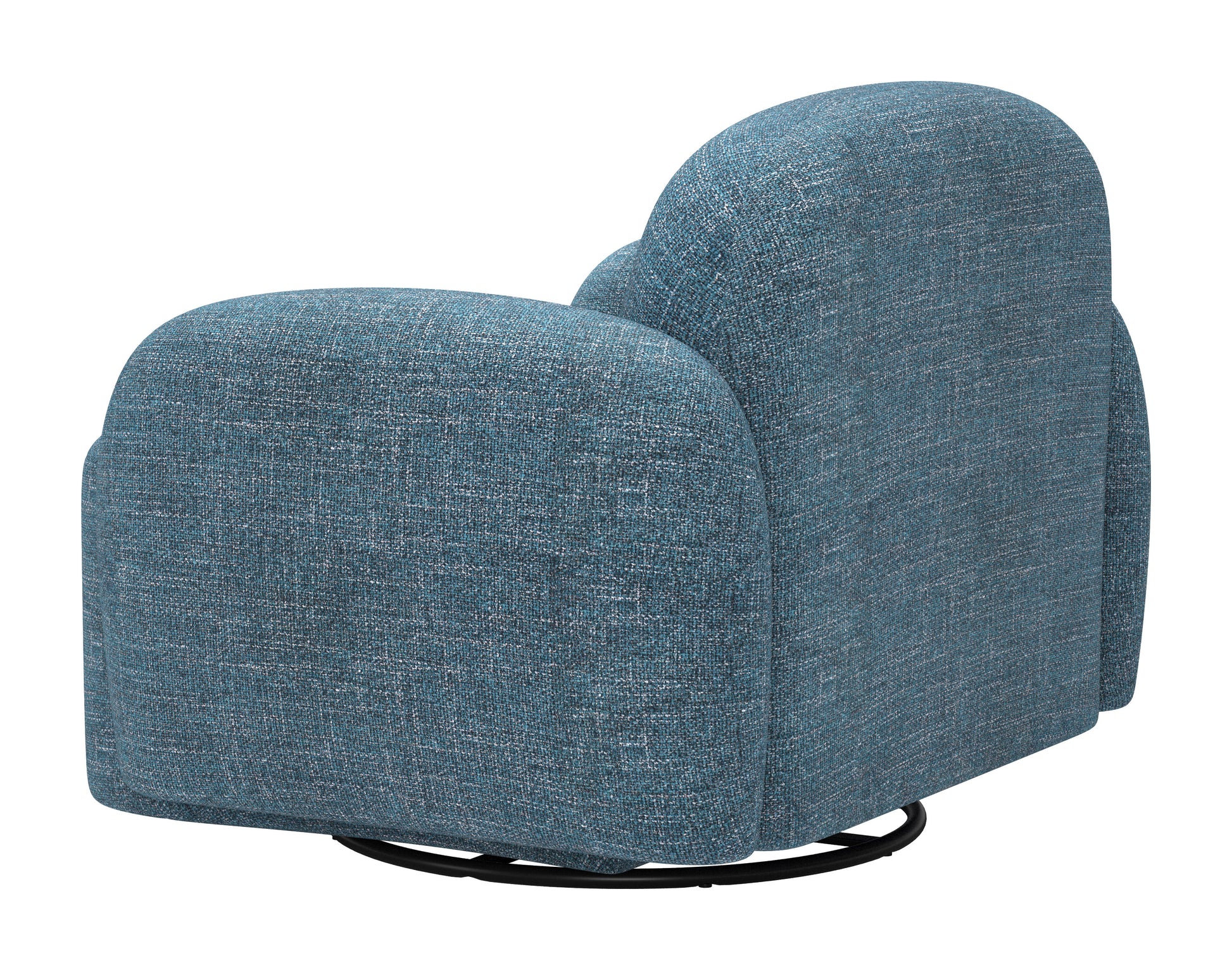 Cleo Swivel Chair Blue - 5