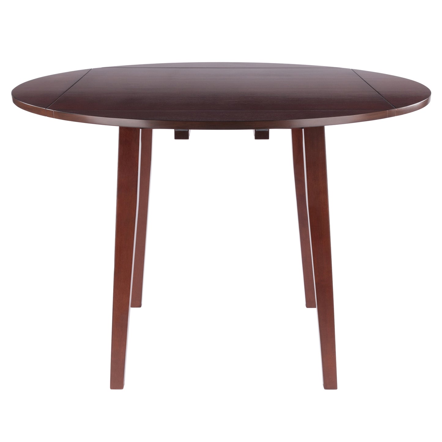Dawson Round Dining Table, Quad Drop Leaf, Walnut