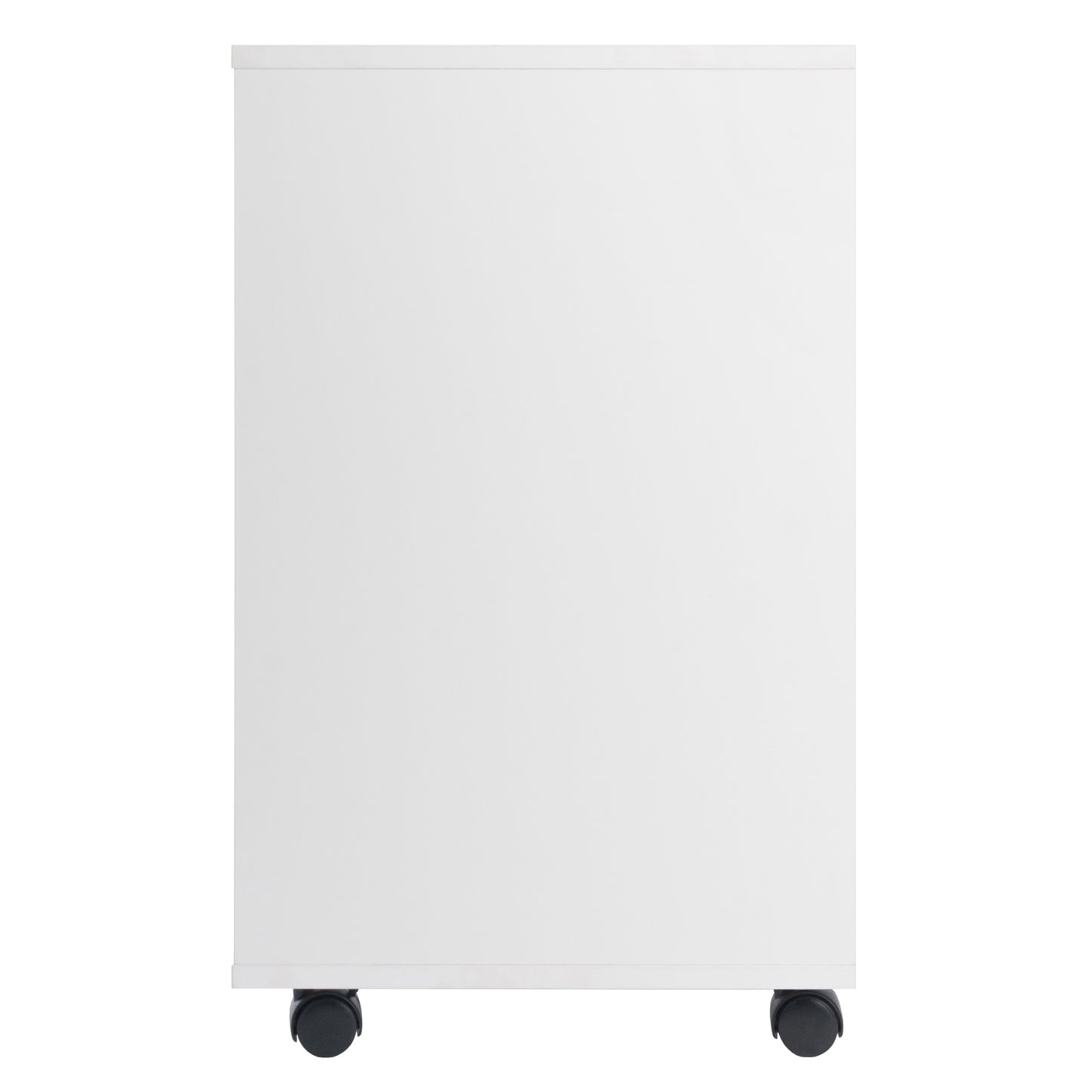 Norfolk 6 Bins, 2 Drawer Mobile Cabinet, White Finish