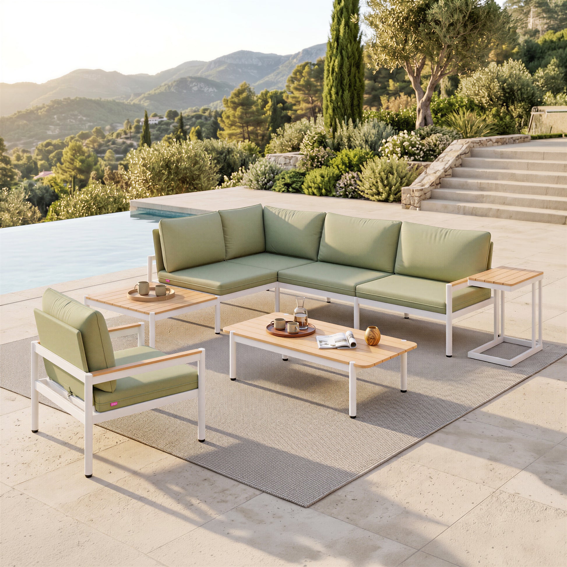 Lychee Modular Sectional Green - 9