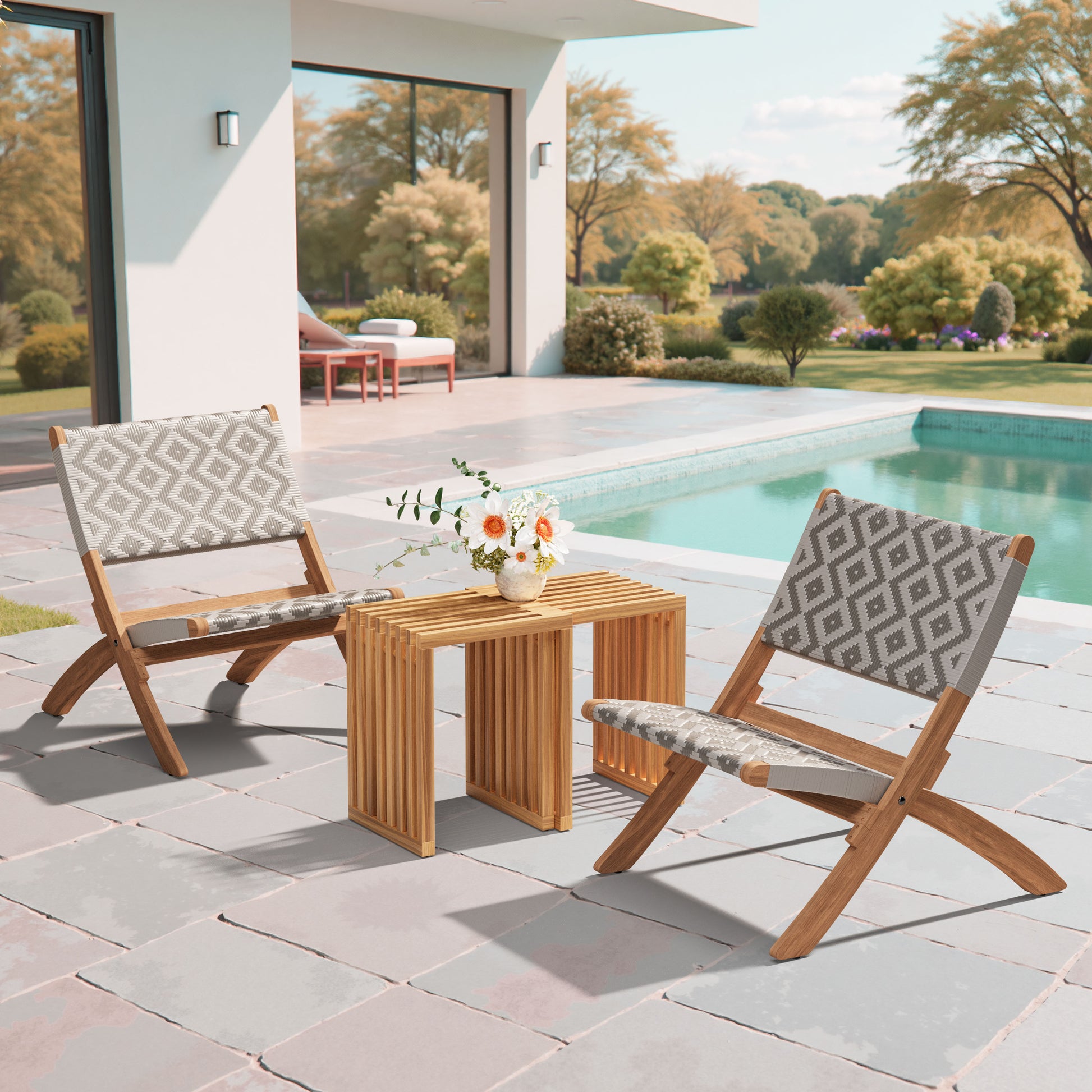 Riviera Extendable Stool (Set of 2) Natural - 7