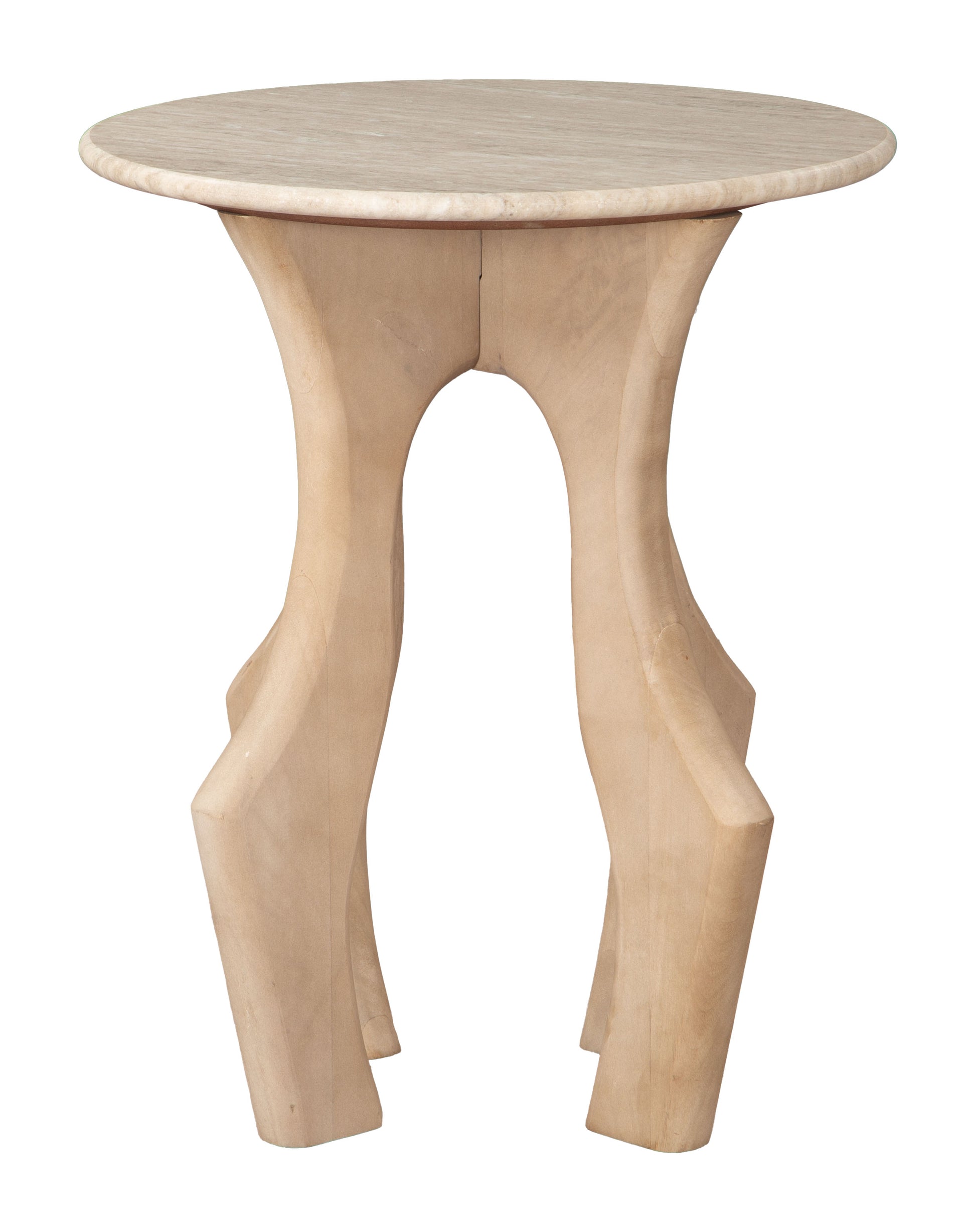 Eda Side Table White & Natural - 2