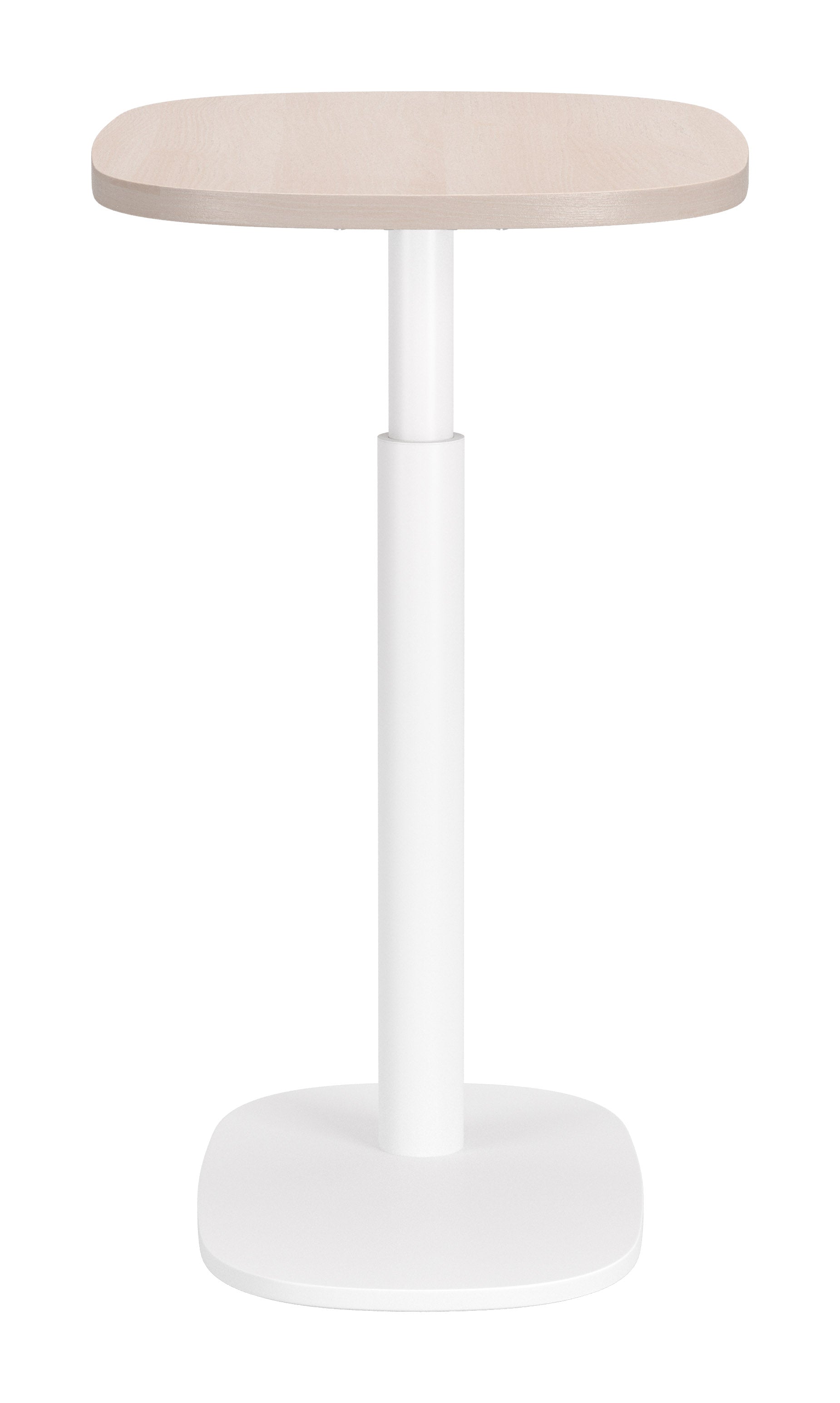 Buddy Adjustable Rotating Side Table Natural & White - 3