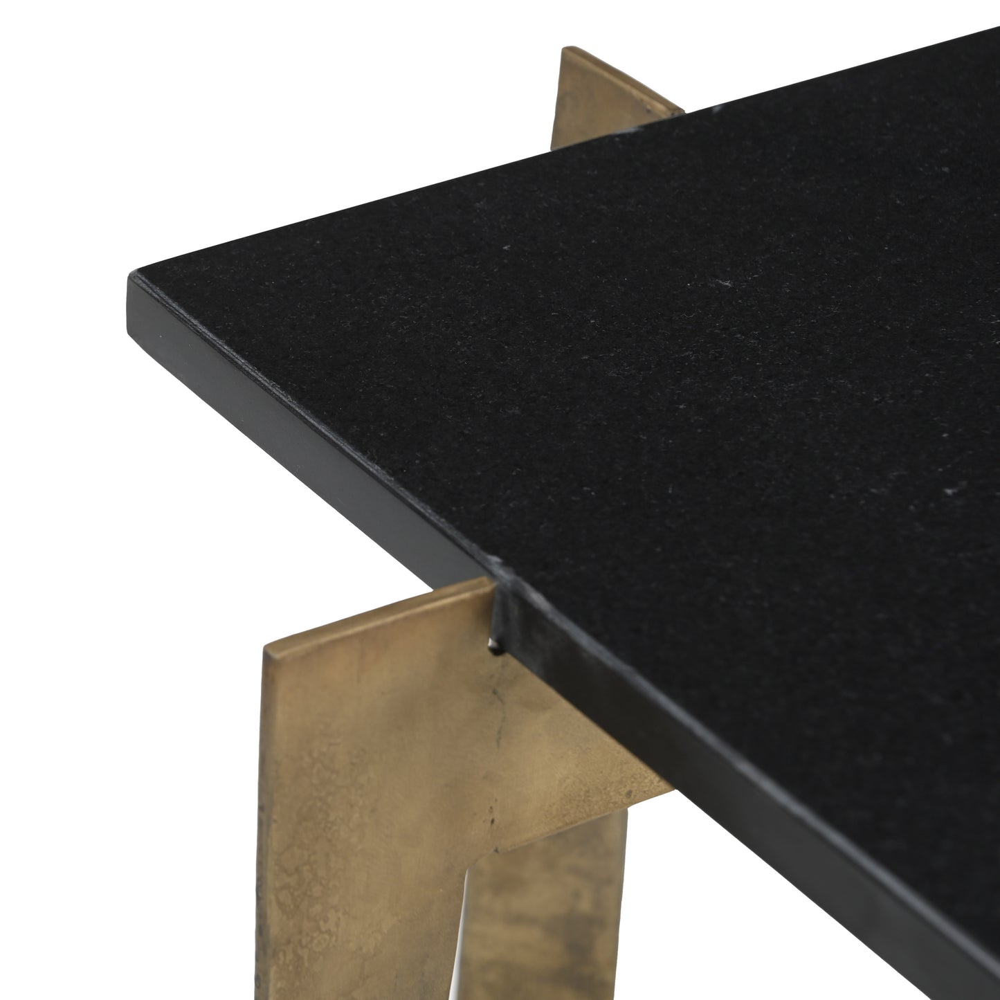 Noara Accent Table Black & Brass - 5