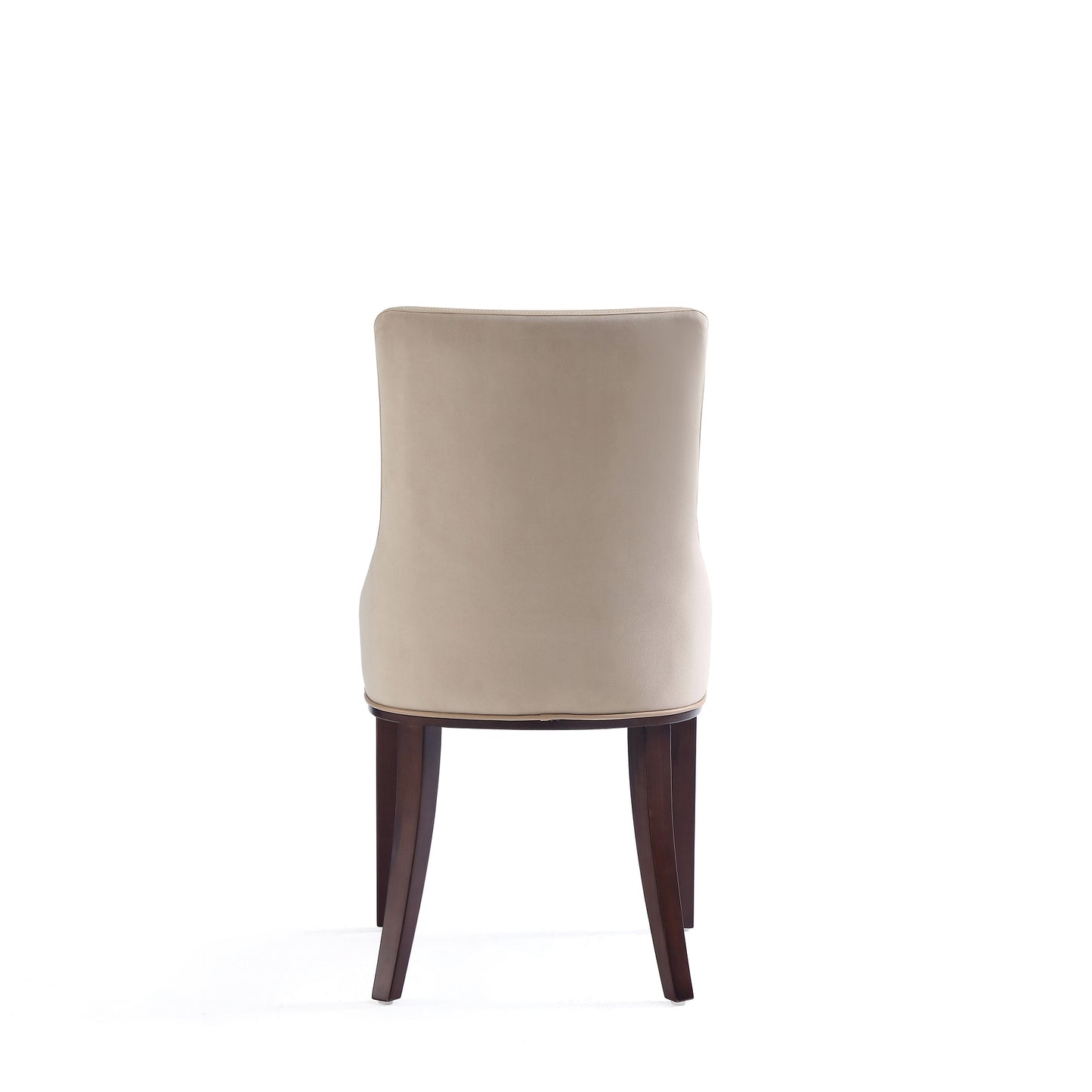 Manhattan Comfort Shubert 6-Piece Modern Faux Leather and Velvet Dining Chair Set in Tan 6-DC055AR-TN