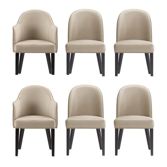 Hillman Modern 6-Piece Dining Chair Set in Sand 6-DC087AR2-SD