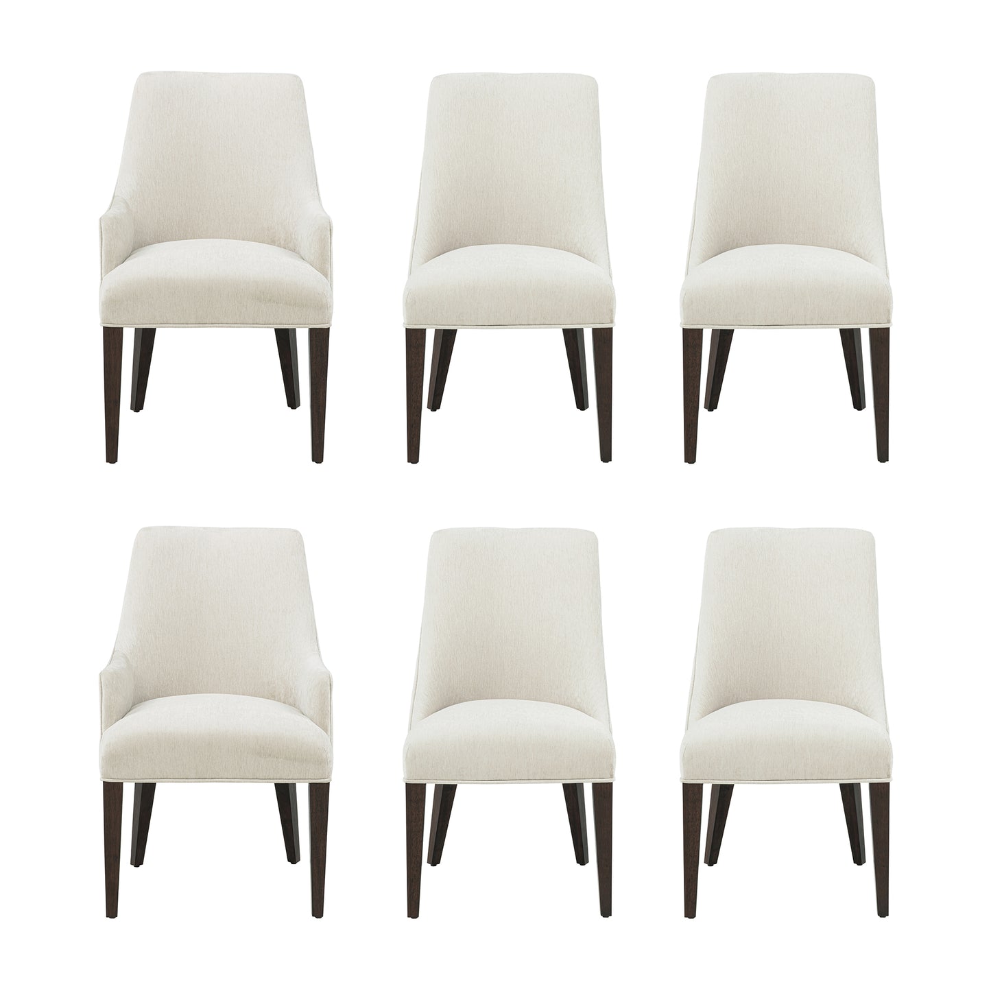 Beever Modern 6-Piece Dining Chair Set in Cream 6-DC103-CR