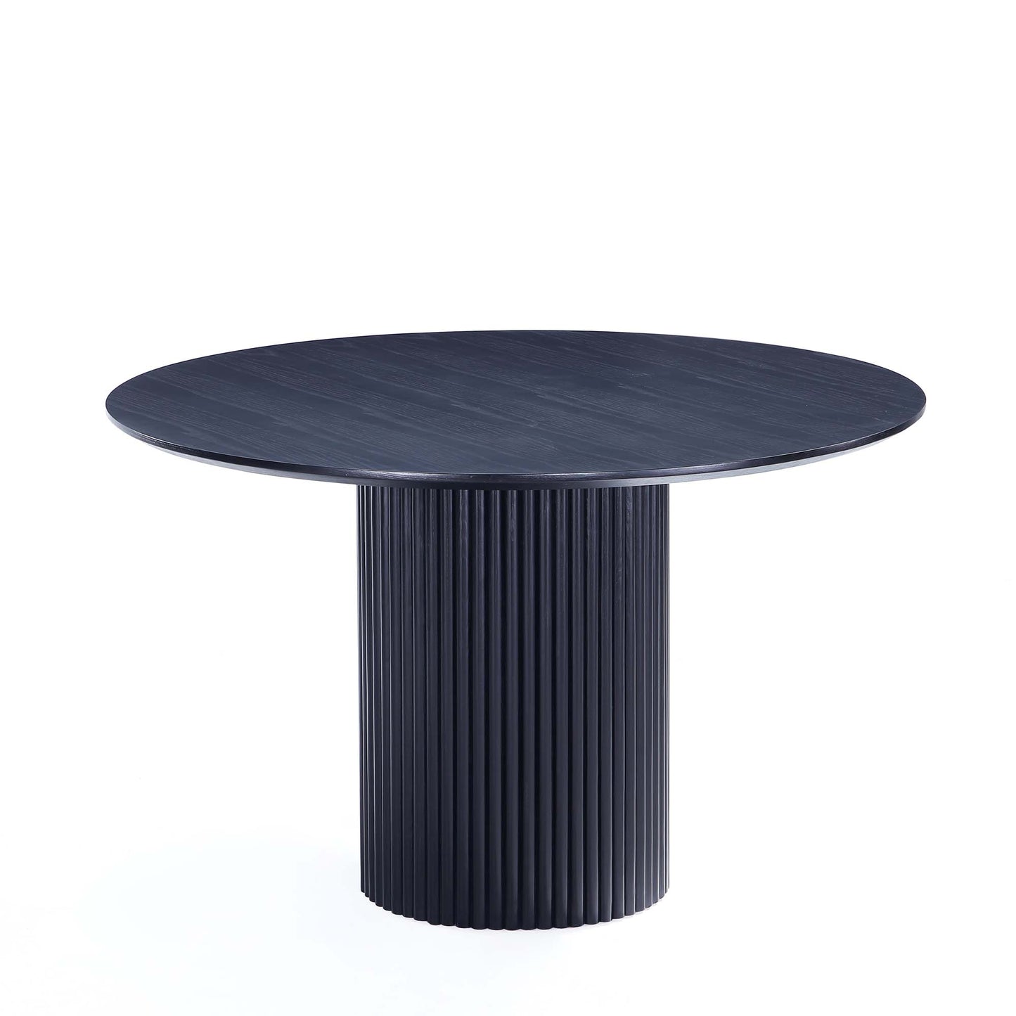 Flor and Hathaway Modern Industry Chic 7-Piece Dining Set in Wheat and Black 6-DT05DC052-WT