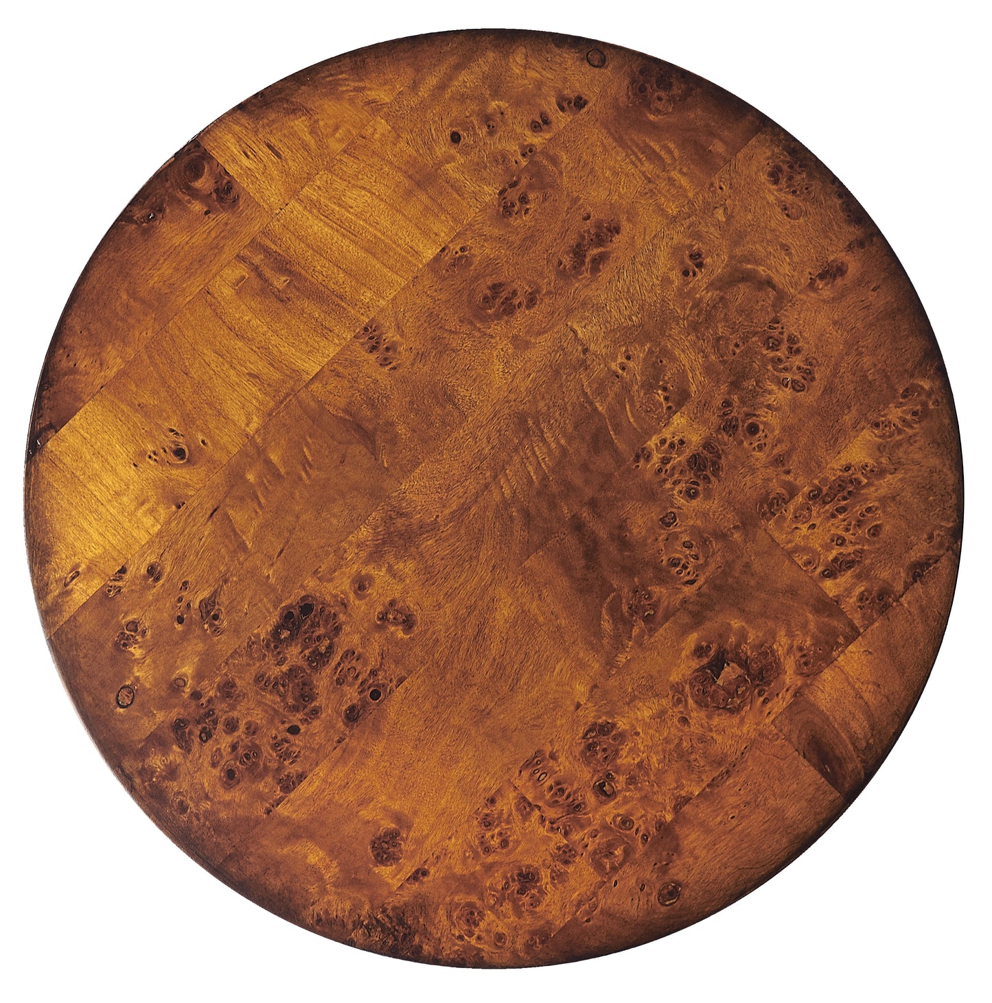 Butler Specialty Company Aphra 16 in. W Round Wood Side Table with Tripod Base, Medium Brown
