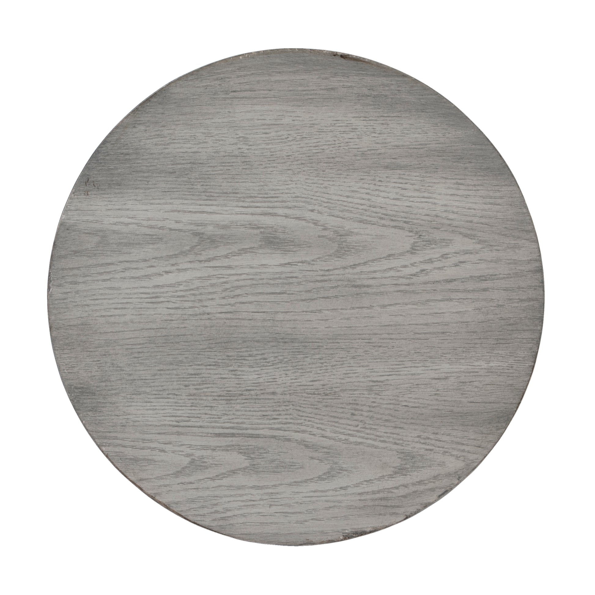 Butler Specialty Company Aphra 16 in. W Round Wood Modern Side Table, Gray
