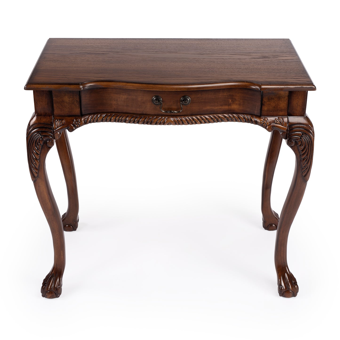 Butler Specialty Company Dupree 35 in. W Rectangular Wood 1 Drawer Traditional Writing Desk, Medium Brown