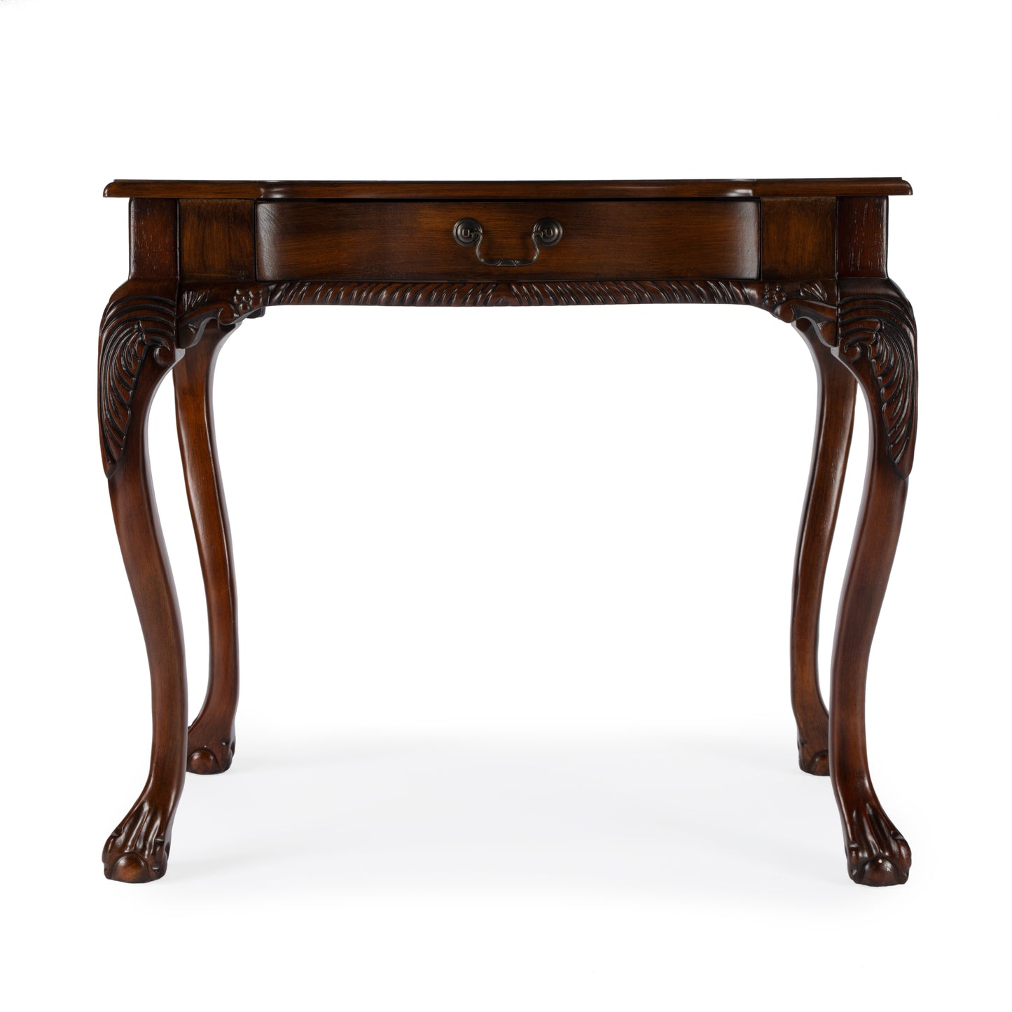 Butler Specialty Company Dupree 35 in. W Rectangular Wood 1 Drawer Traditional Writing Desk, Dark Brown