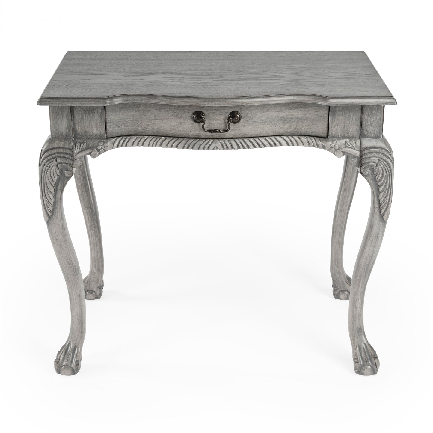 Butler Specialty Company Dupree 35 in. W Rectangular Wood 1 Drawer Traditional Writing Desk, Gray