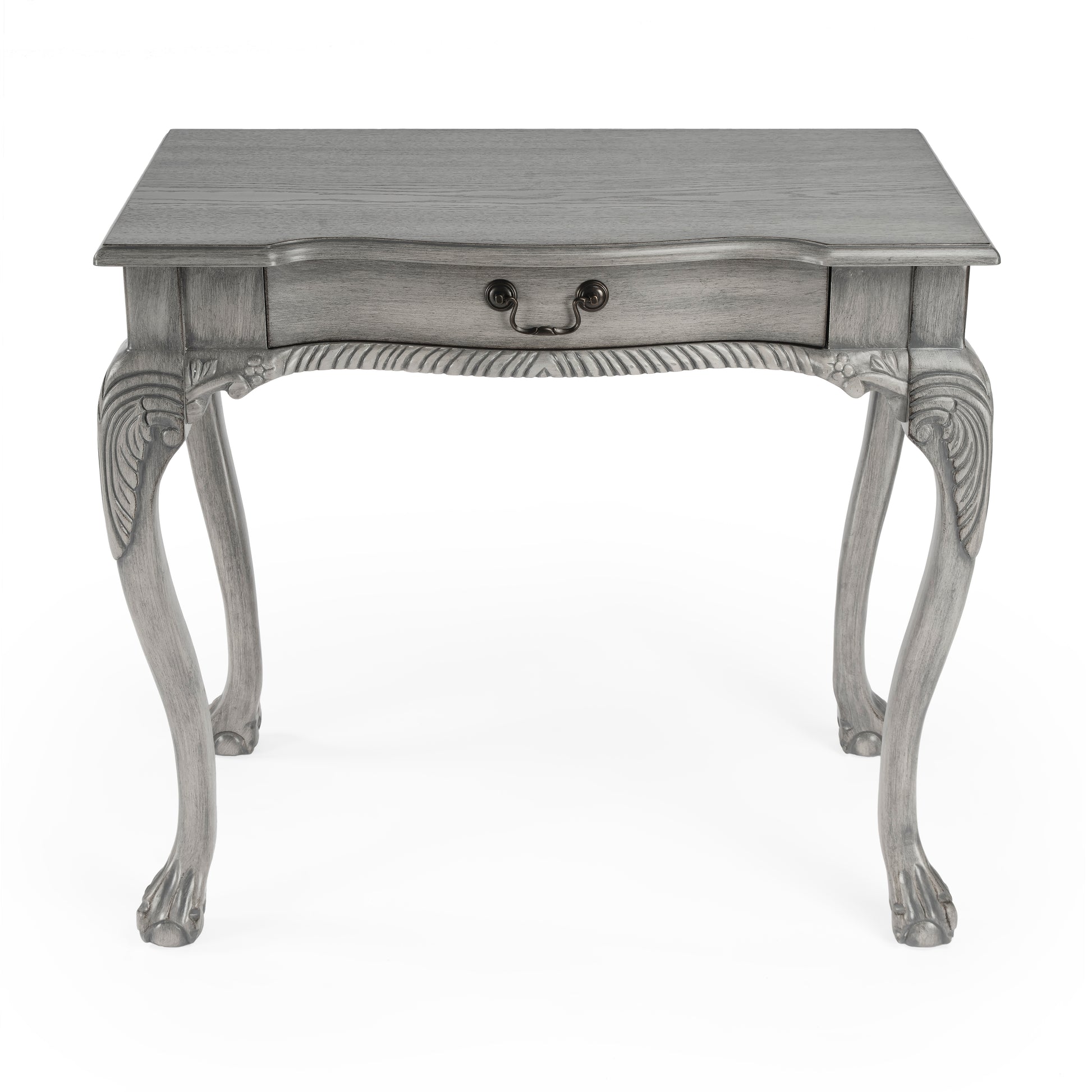 Butler Specialty Company Dupree 35 in. W Rectangular Wood 1 Drawer Traditional Writing Desk, Gray