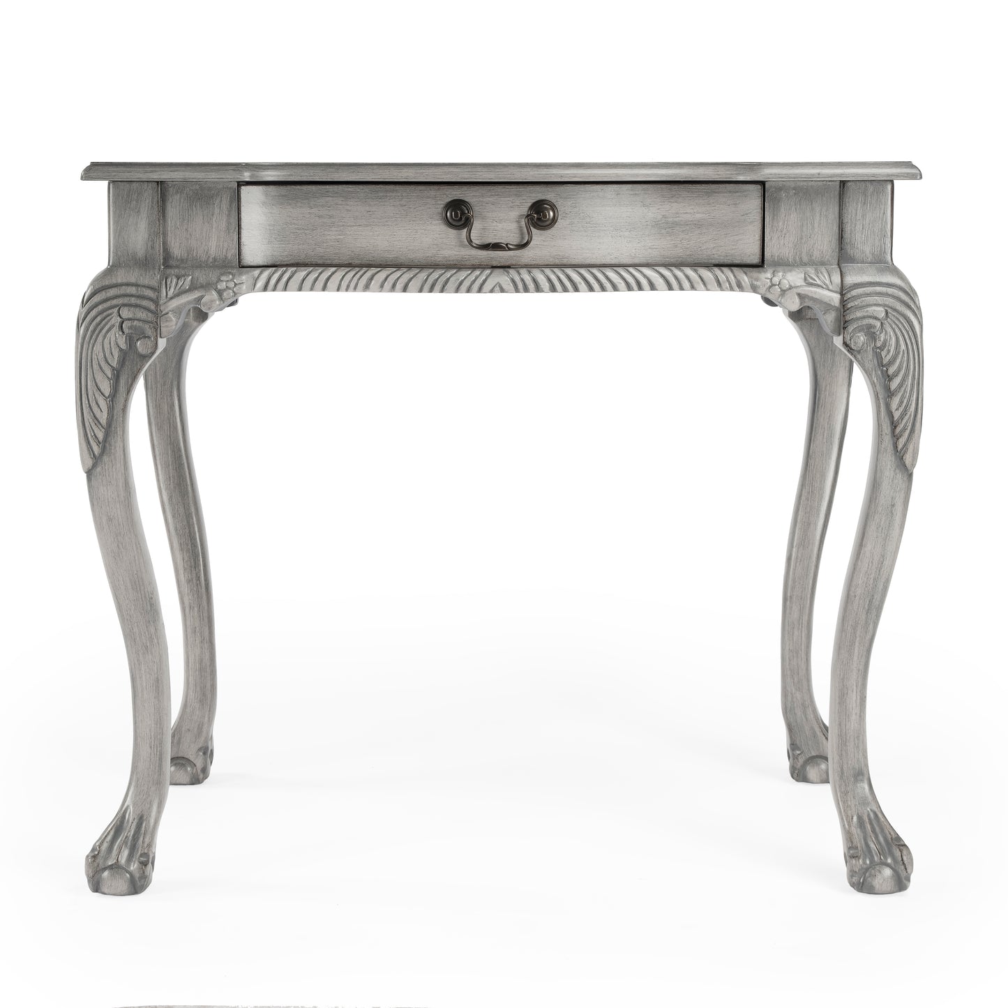 Butler Specialty Company Dupree 35 in. W Rectangular Wood 1 Drawer Traditional Writing Desk, Gray