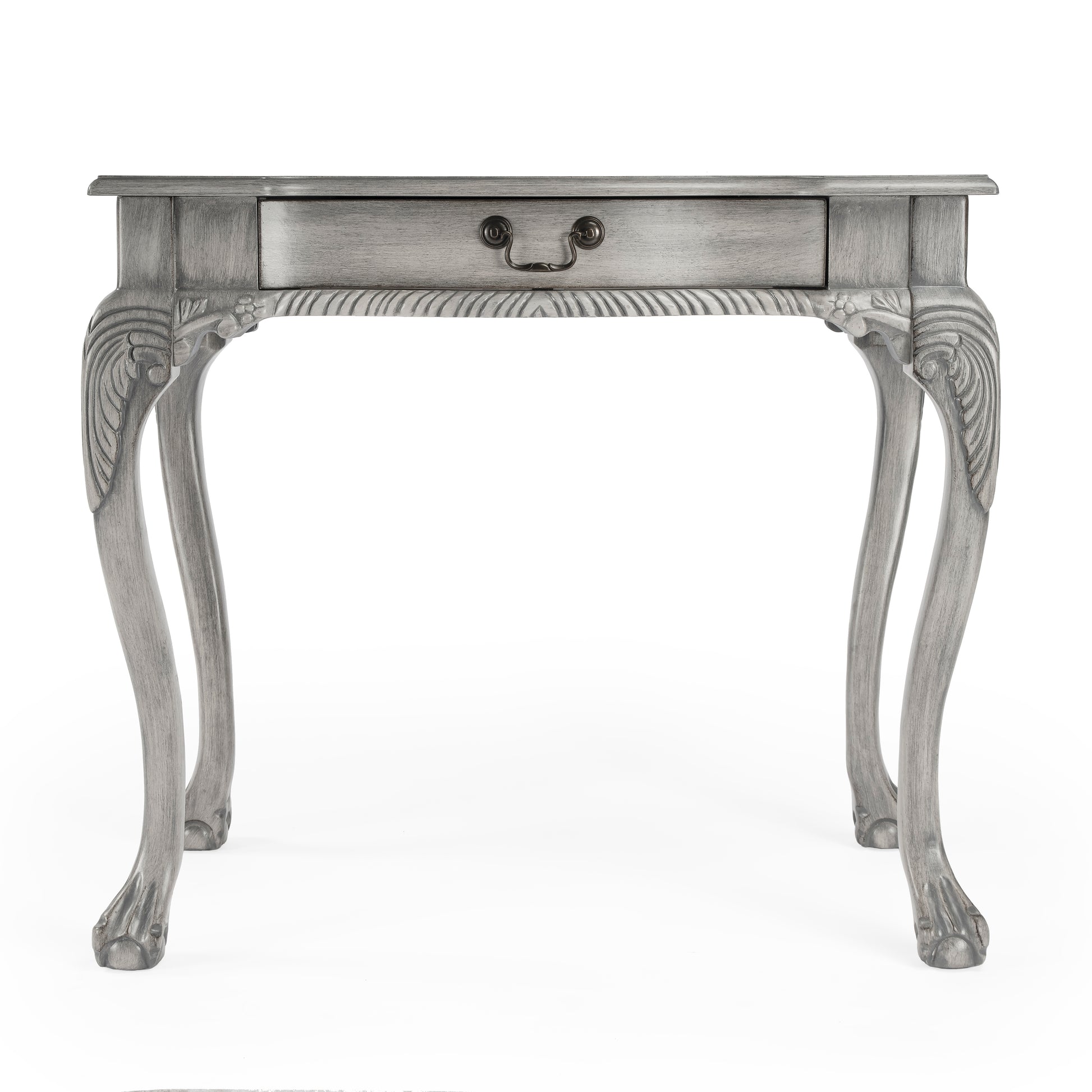 Butler Specialty Company Dupree 35 in. W Rectangular Wood 1 Drawer Traditional Writing Desk, Gray