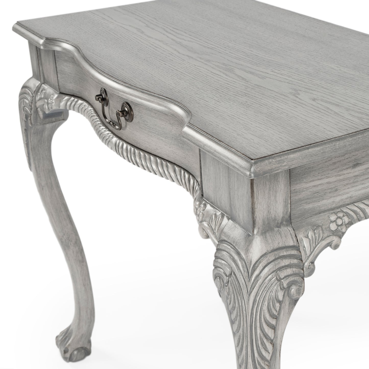 Butler Specialty Company Dupree 35 in. W Rectangular Wood 1 Drawer Traditional Writing Desk, Gray