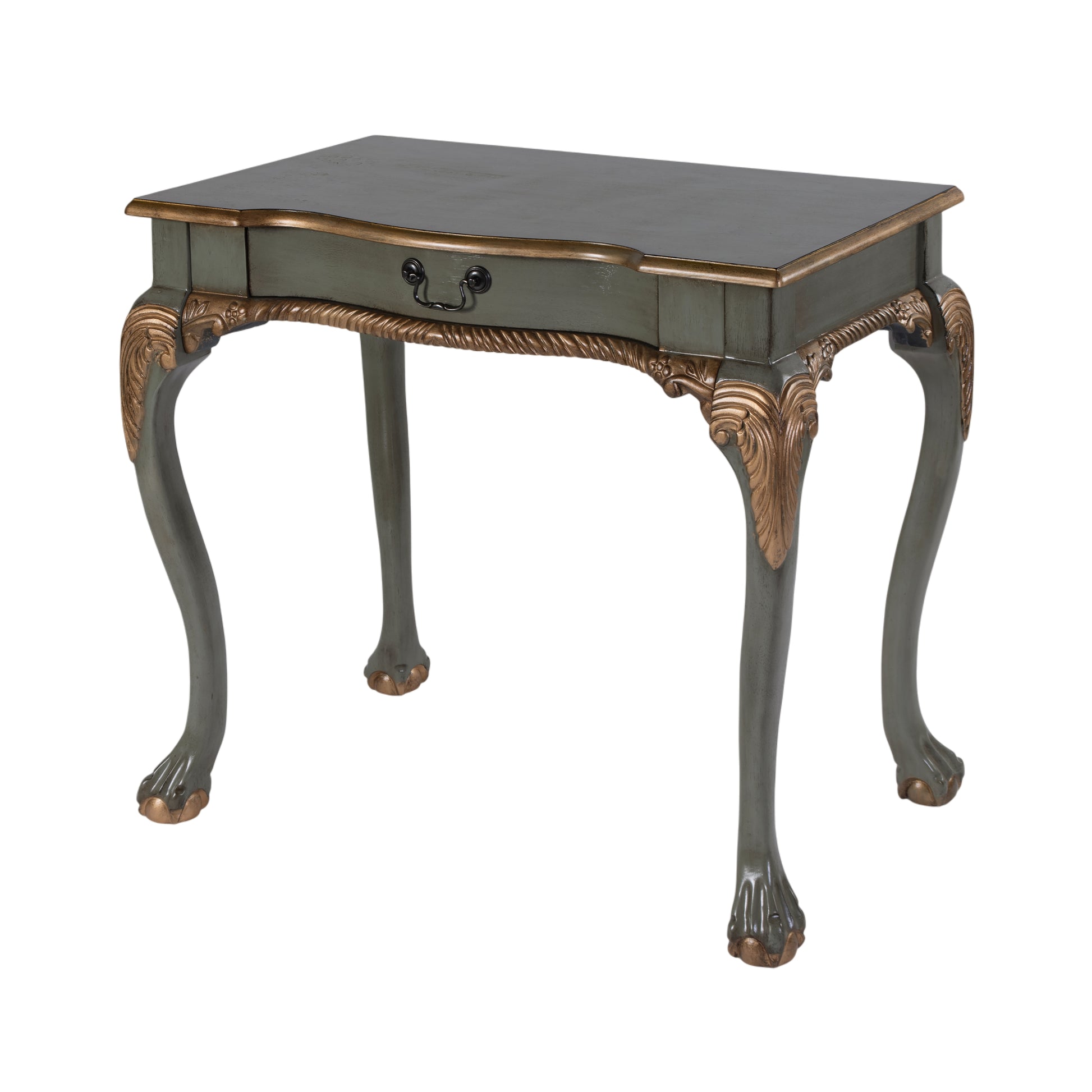 Butler Specialty Company Dupree 35 in. W Rectangular Wood 1 Drawer Traditional Writing Desk, Pastel Green