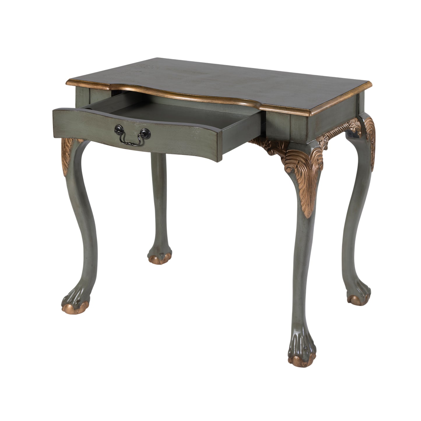 Butler Specialty Company Dupree 35 in. W Rectangular Wood 1 Drawer Traditional Writing Desk, Pastel Green