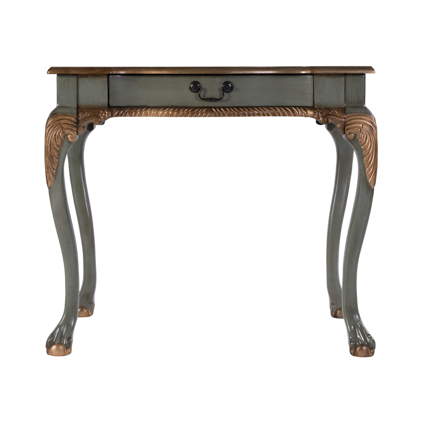 Butler Specialty Company Dupree 35 in. W Rectangular Wood 1 Drawer Traditional Writing Desk, Pastel Green