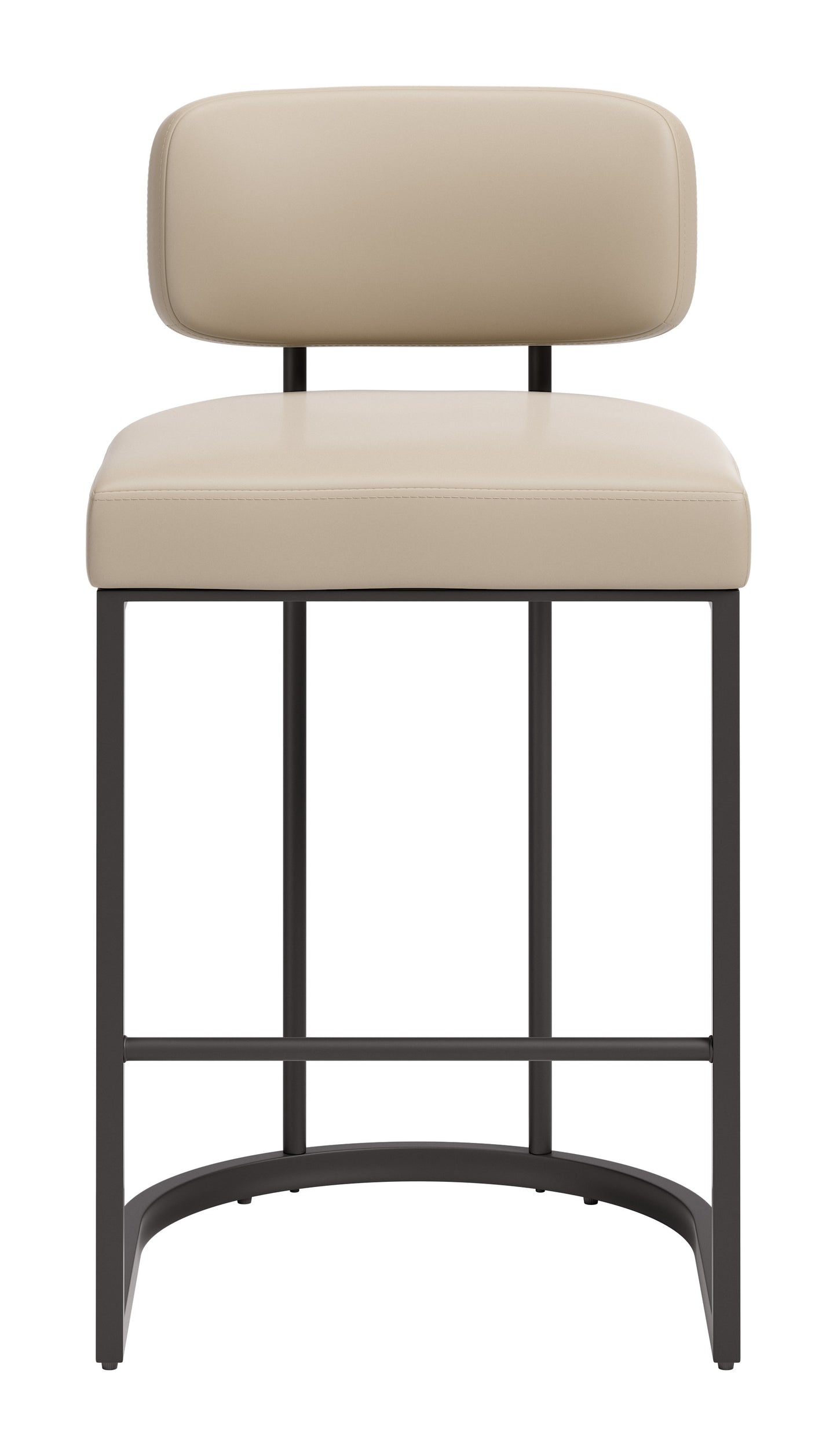 Velar Counter Stool (Set of 2) Beige & Gray - 3