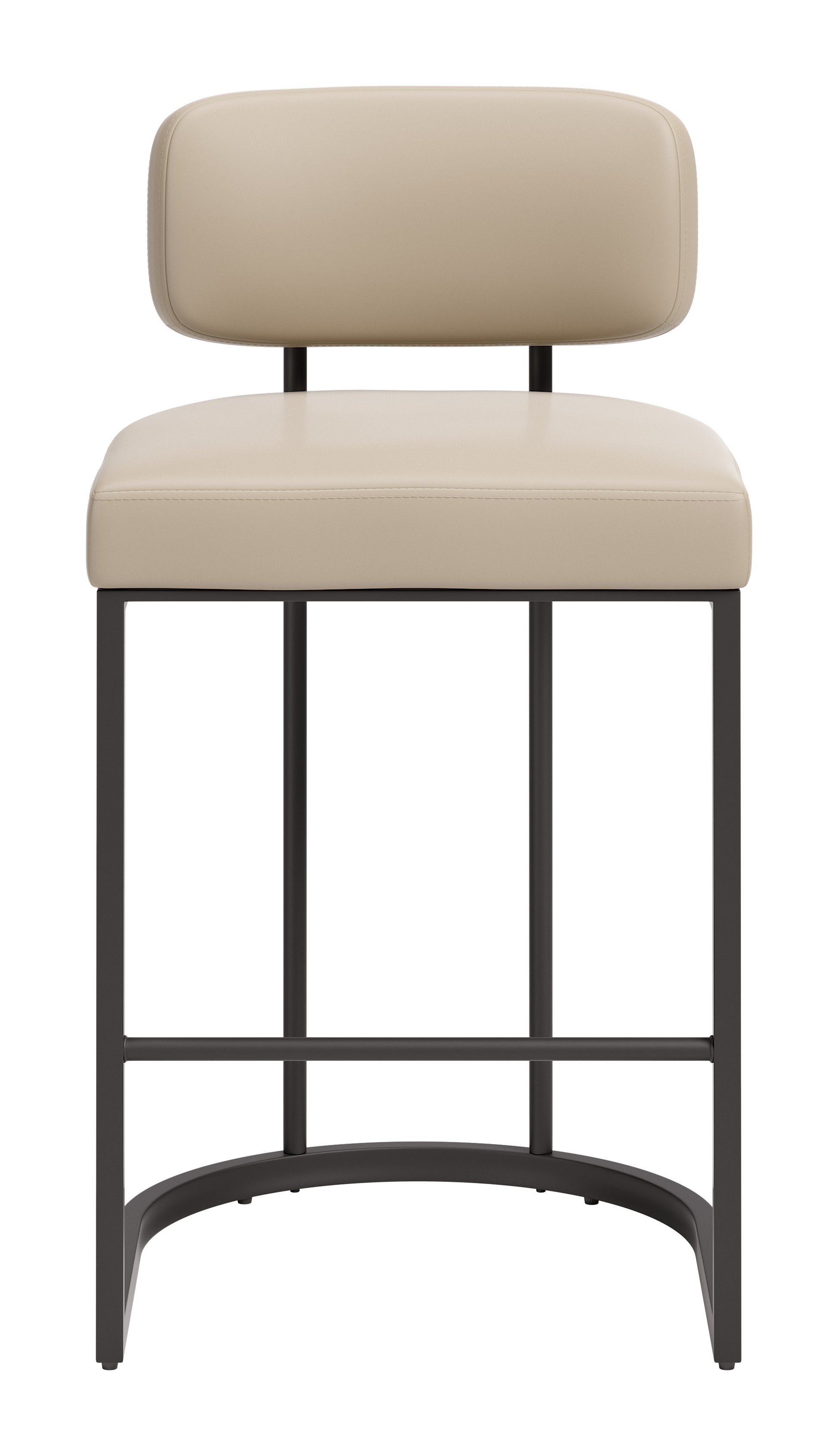 Velar Counter Stool (Set of 2) Beige & Gray - 3