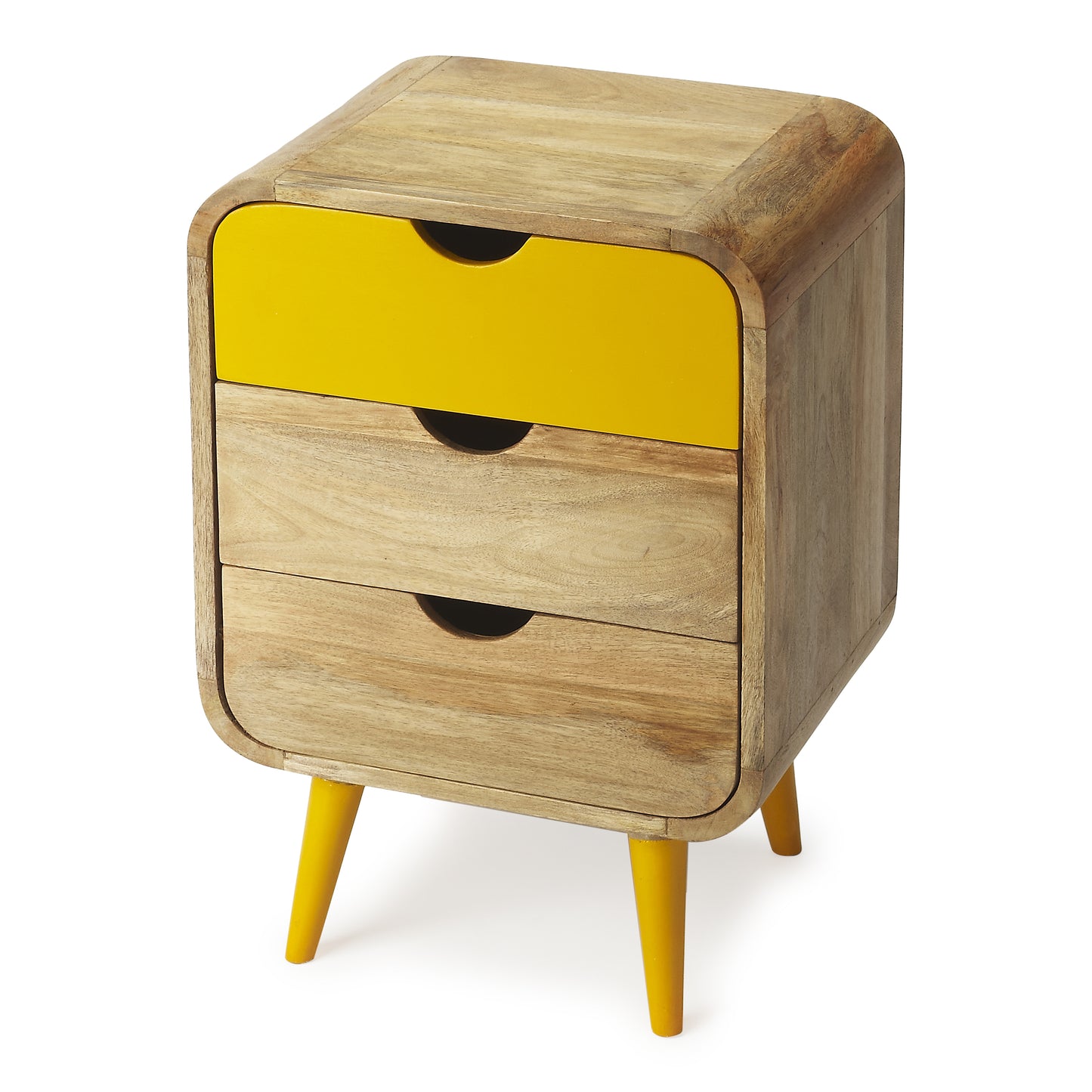 Butler Specialty Company Danville 16 in. W Rectangular Wood Modern 3 Drawer Nightstand, Multi-Color