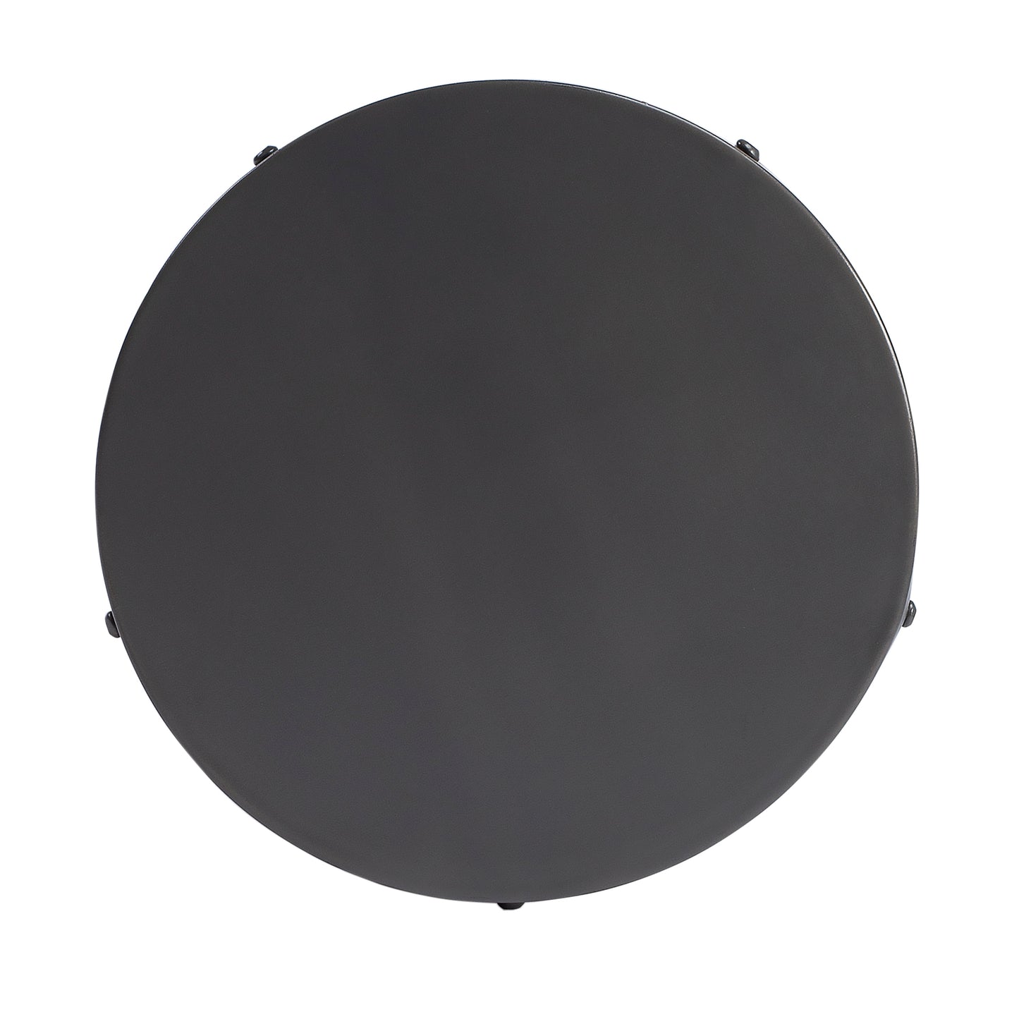 Empire Round Iron 13"W Side Table in Gray  6124330