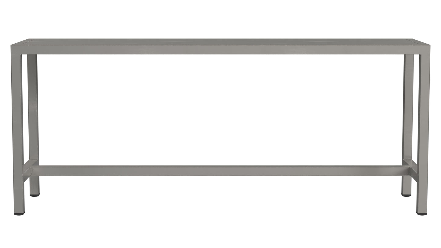 Butler Specialty Company Tribeca 43.5 in. W Rectangular Iron Bench, Silver