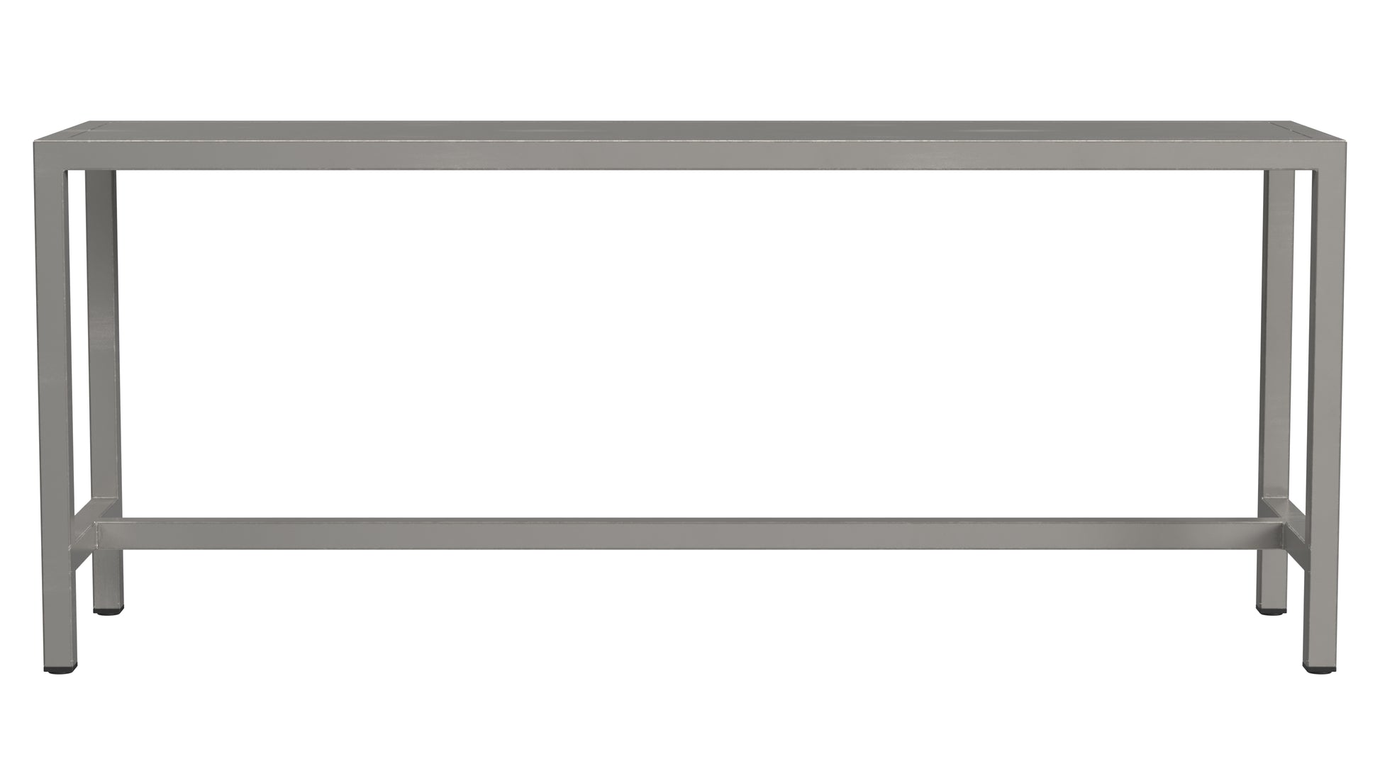Butler Specialty Company Tribeca 43.5 in. W Rectangular Iron Bench, Silver