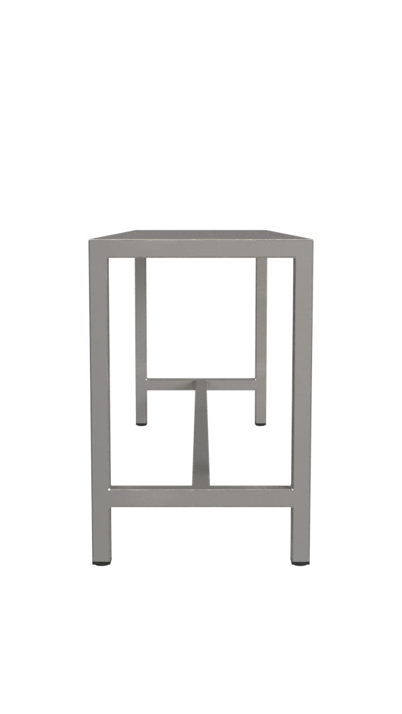 Butler Specialty Company Tribeca 43.5 in. W Rectangular Iron Bench, Silver