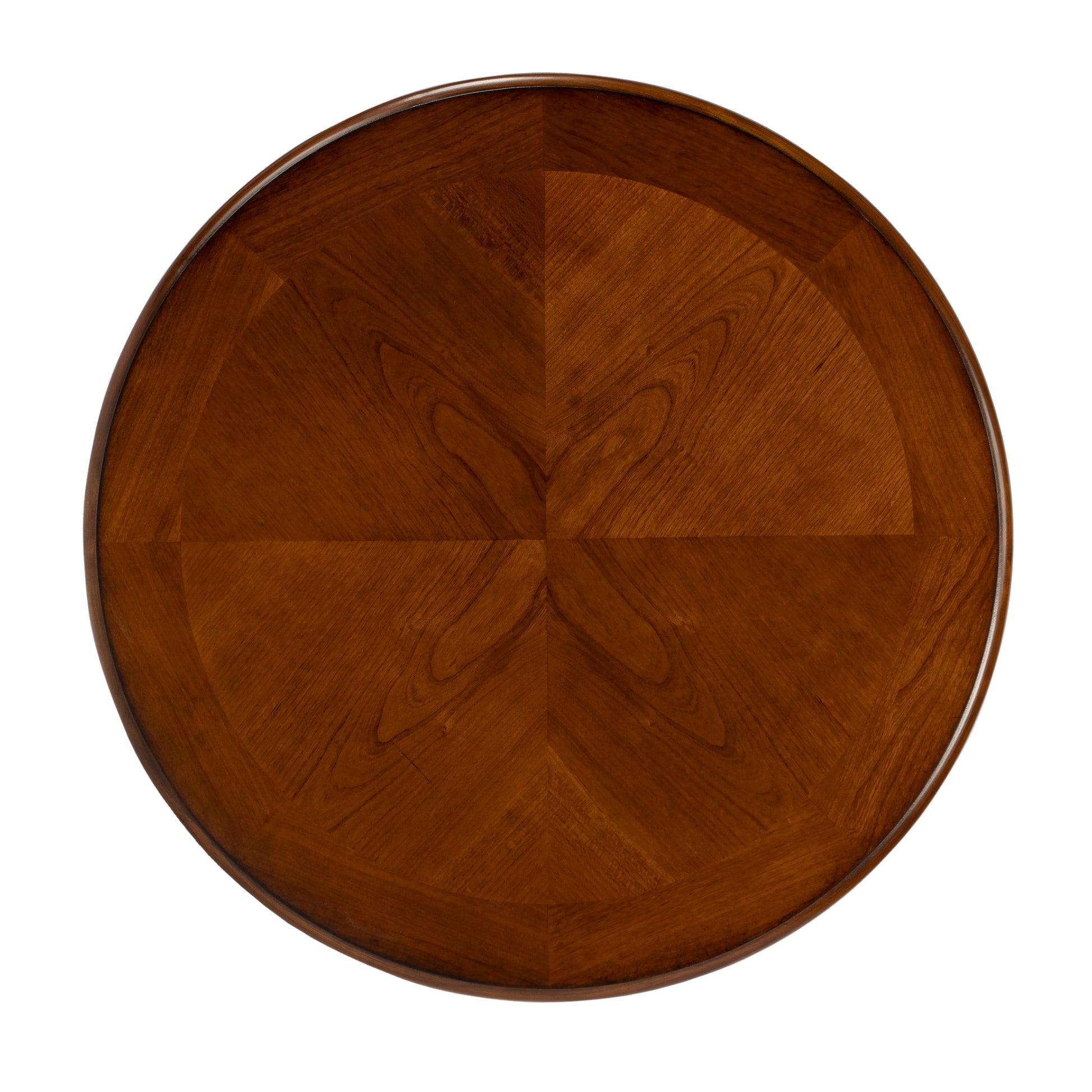 Butler Specialty Company Hellinger 24 in. W Round Wood Tall End Table with Open Shelf, Medium Brown