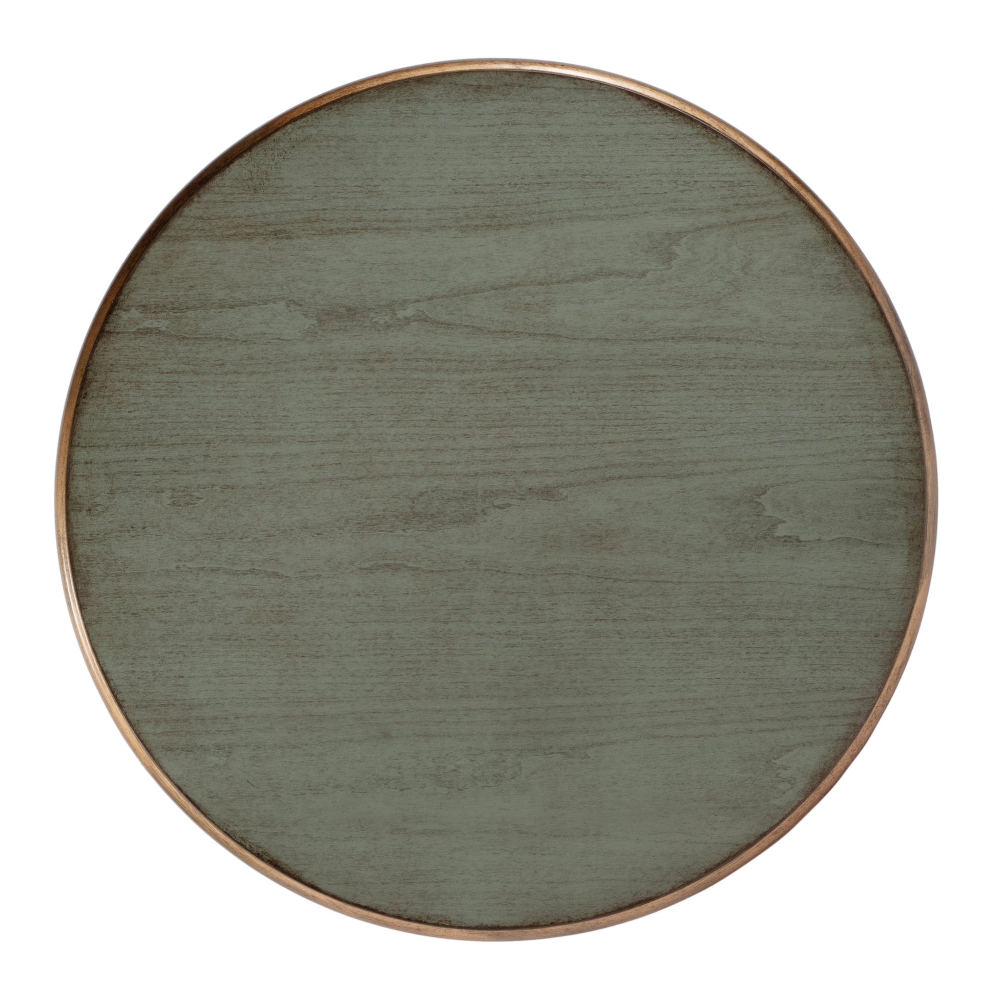 Butler Specialty Company Hellinger 24 in. W Round Wood Tall End Table with Open Shelf, Pastel Green