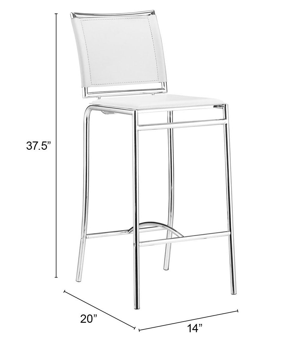 Soar Barstool (Set of 2) White