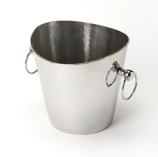 Butler Specialty Company Mendocino Hamme Stainless Steel Wine Bucket, Silver