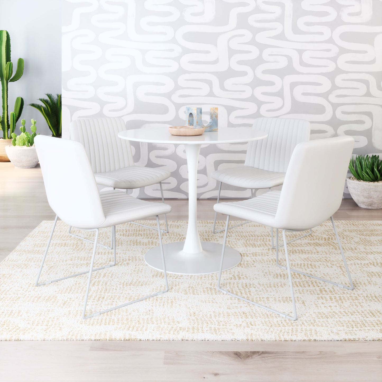 Joy Dining Chair (Set of 2) White