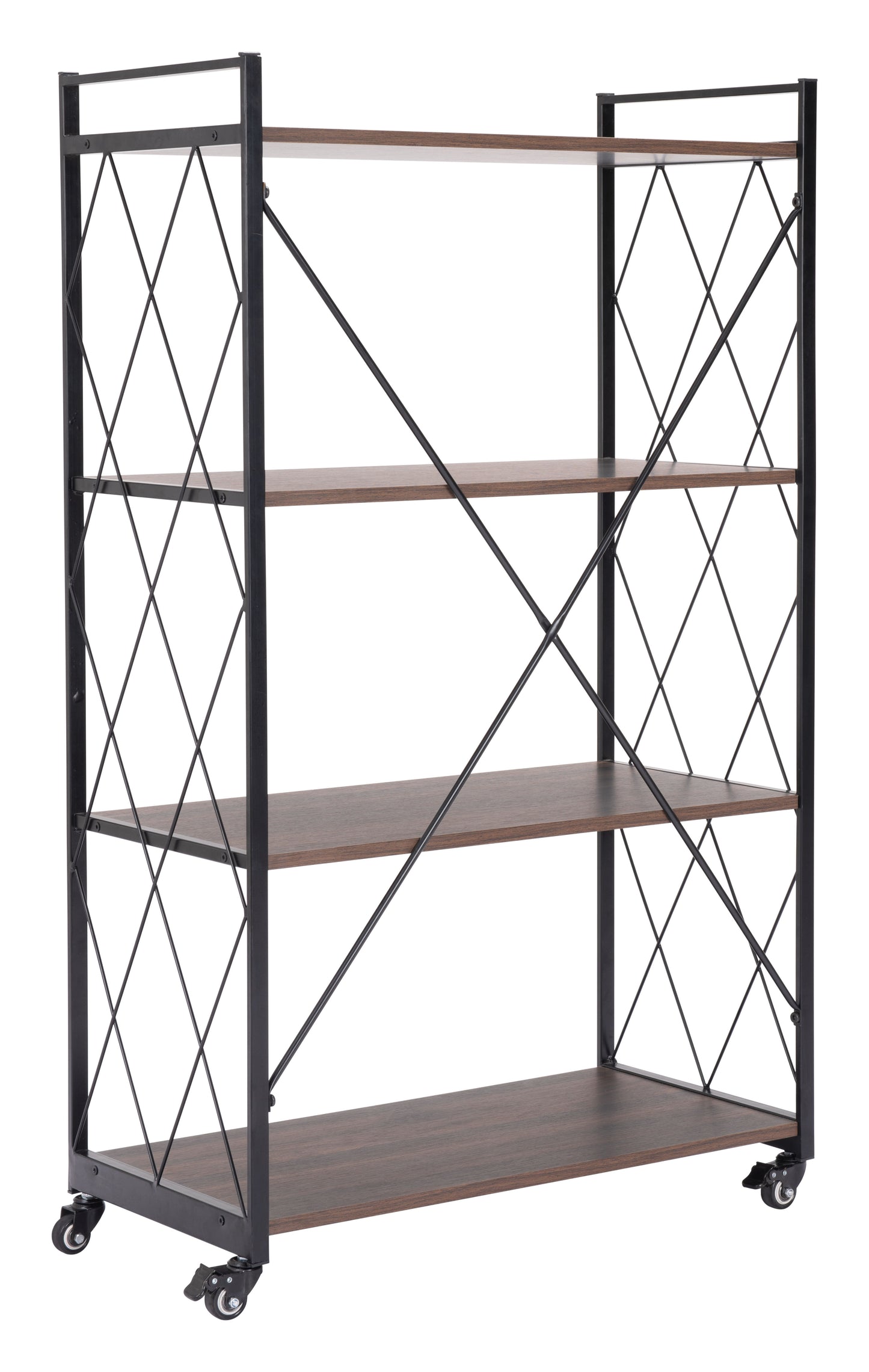Romania Shelf Walnut & Black