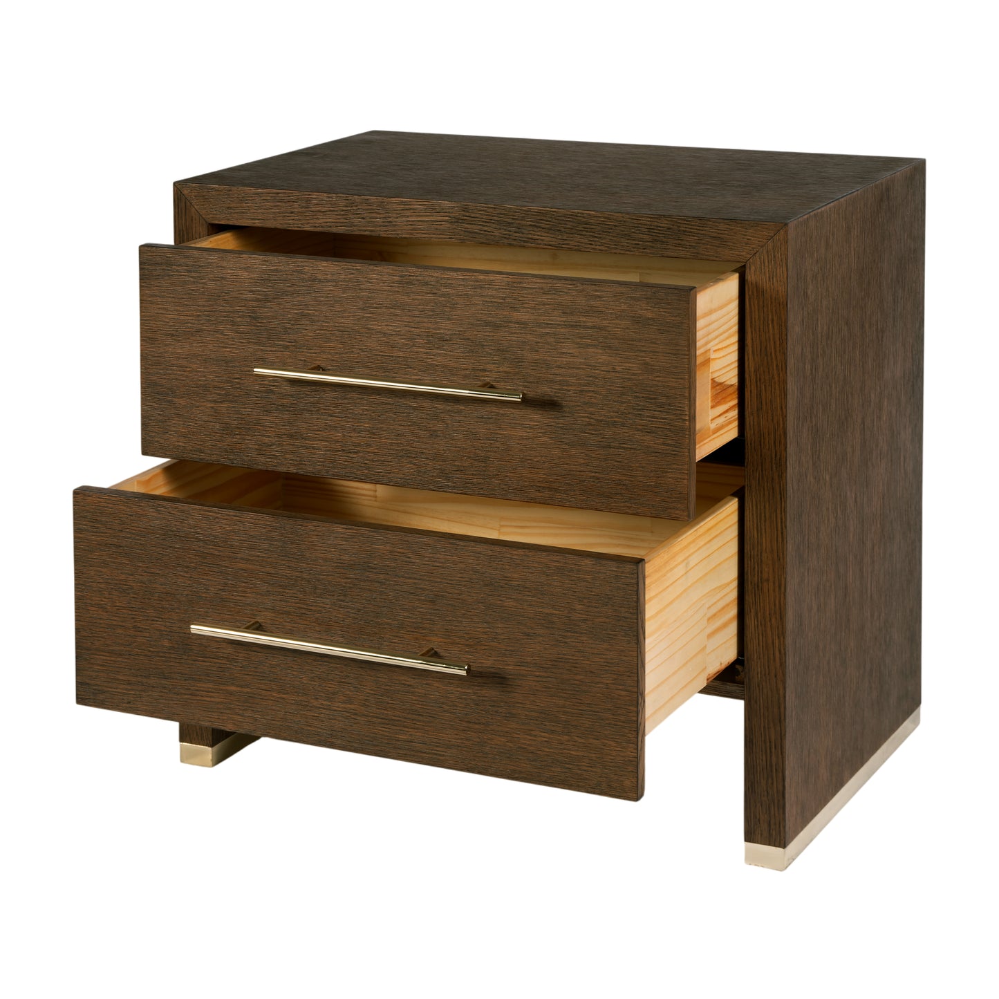Butler Specialty Company Porter 28 in. W Rectangular Wood 2 Drawer Nightstand, Brown