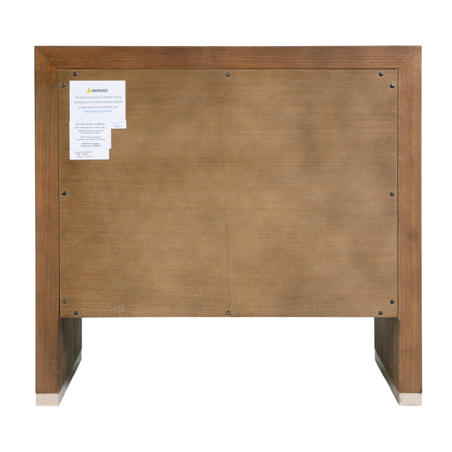 Butler Specialty Company Porter 28 in. W Rectangular Wood 2 Drawer Nightstand, Brown