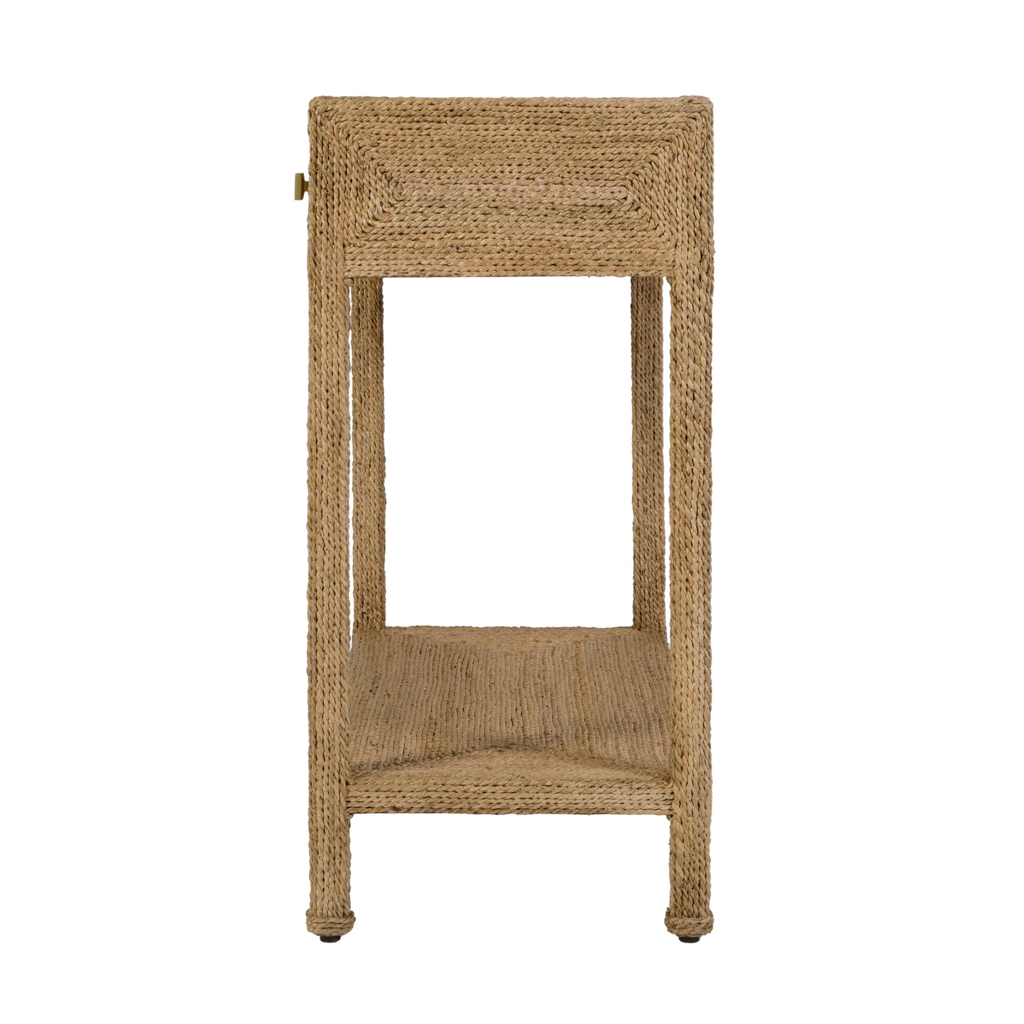 Butler Specialty Company Como 31.5 in. W Rectangular Banana Leaf 1 Drawer Console Table with Lower Open Shelf, Natural